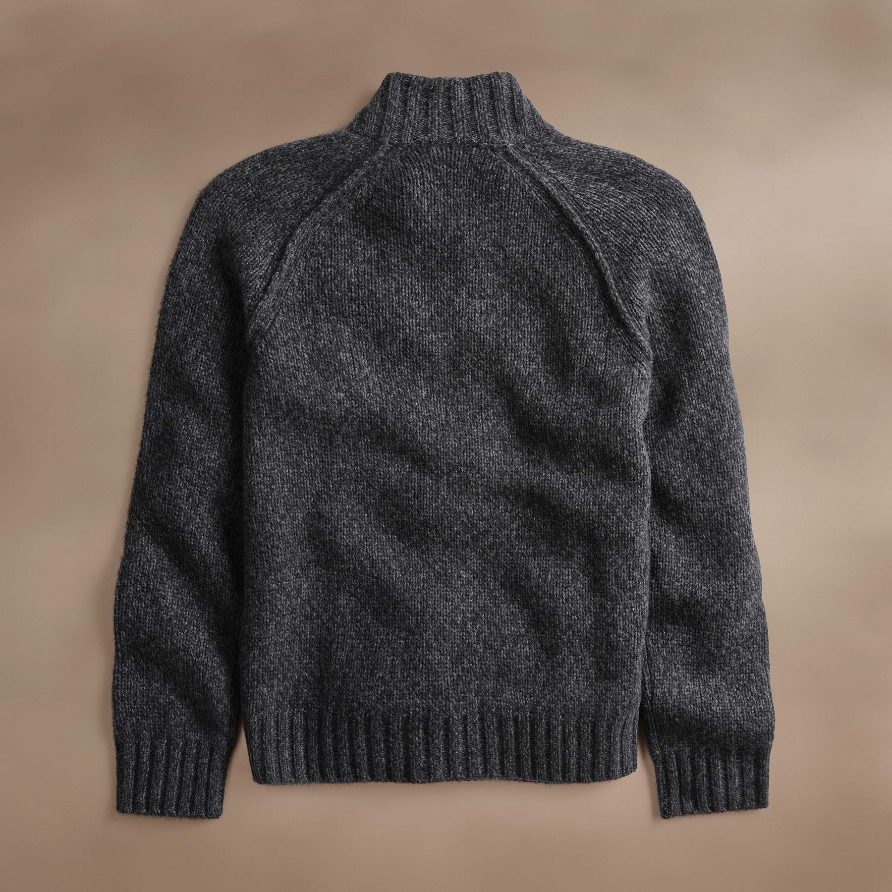 Chunky Cashmere Zip Up Sweater - Charcoal Marl | Cozy Winter Pullover for Women & Men | Perfect for Casual Outfits & Cold Weather Layering