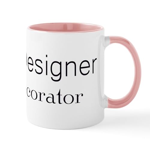 White/Pink Inside - Designer Not A Decorator Mug
