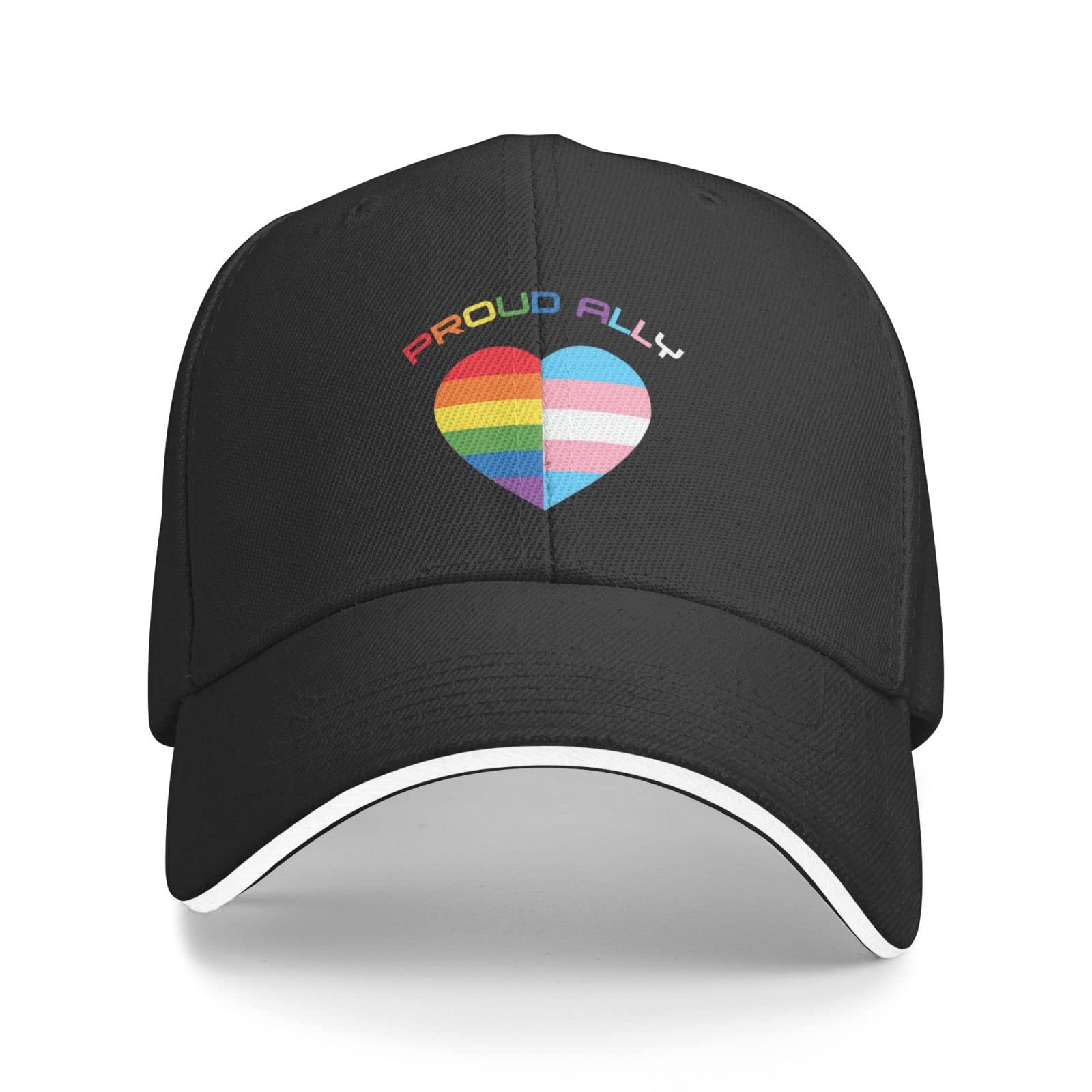 LGBTQ Gay Pride Ally Hat for Men & Women - Adjustable Dad Trucker Baseball Cap - Perfect for Pride Parades, Festivals & Supporting LGBTQ+ Rights