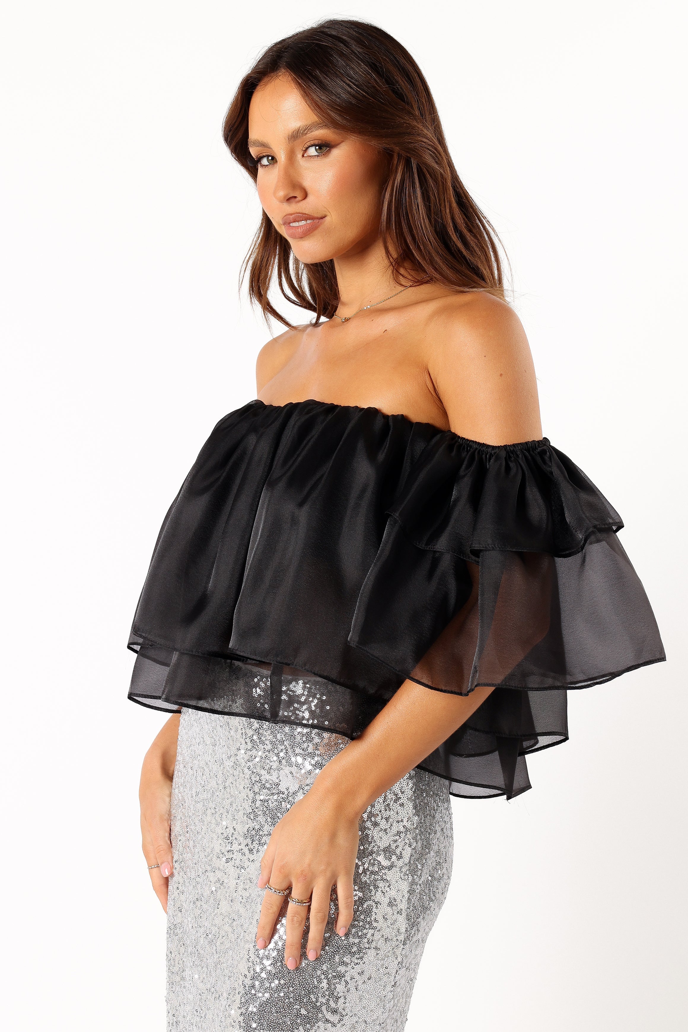 Deedi Women's Off Shoulder Tops - Sexy Sleeveless Blouse for Summer, Casual & Party Wear - Black