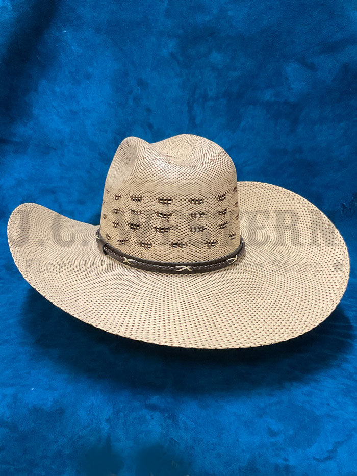 Justin JS4730SLTC SALT CREEK Western Straw Hat - Chocolate Ivory Cowboy Hat for Men & Women - Perfect for Rodeo, Country Music Festivals & Outdoor Adventures