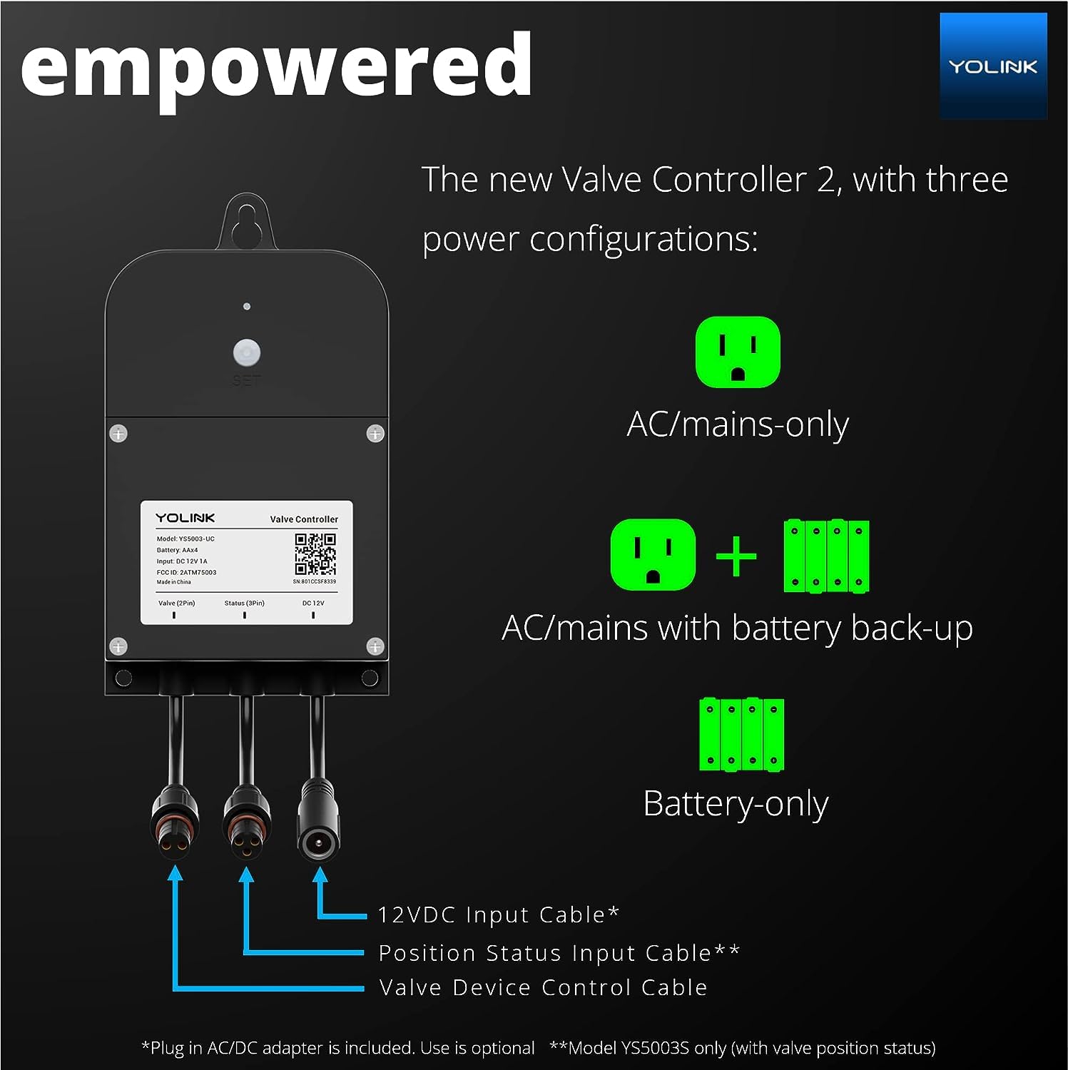 YoLink Smart Water Valve Controller 2 with Bulldog Valve - DIY Installation, Alexa/Google Assistant/IFTTT Compatible - Remote Water Shutoff for Home Protection - Perfect for Leak Prevention & Vacation Security