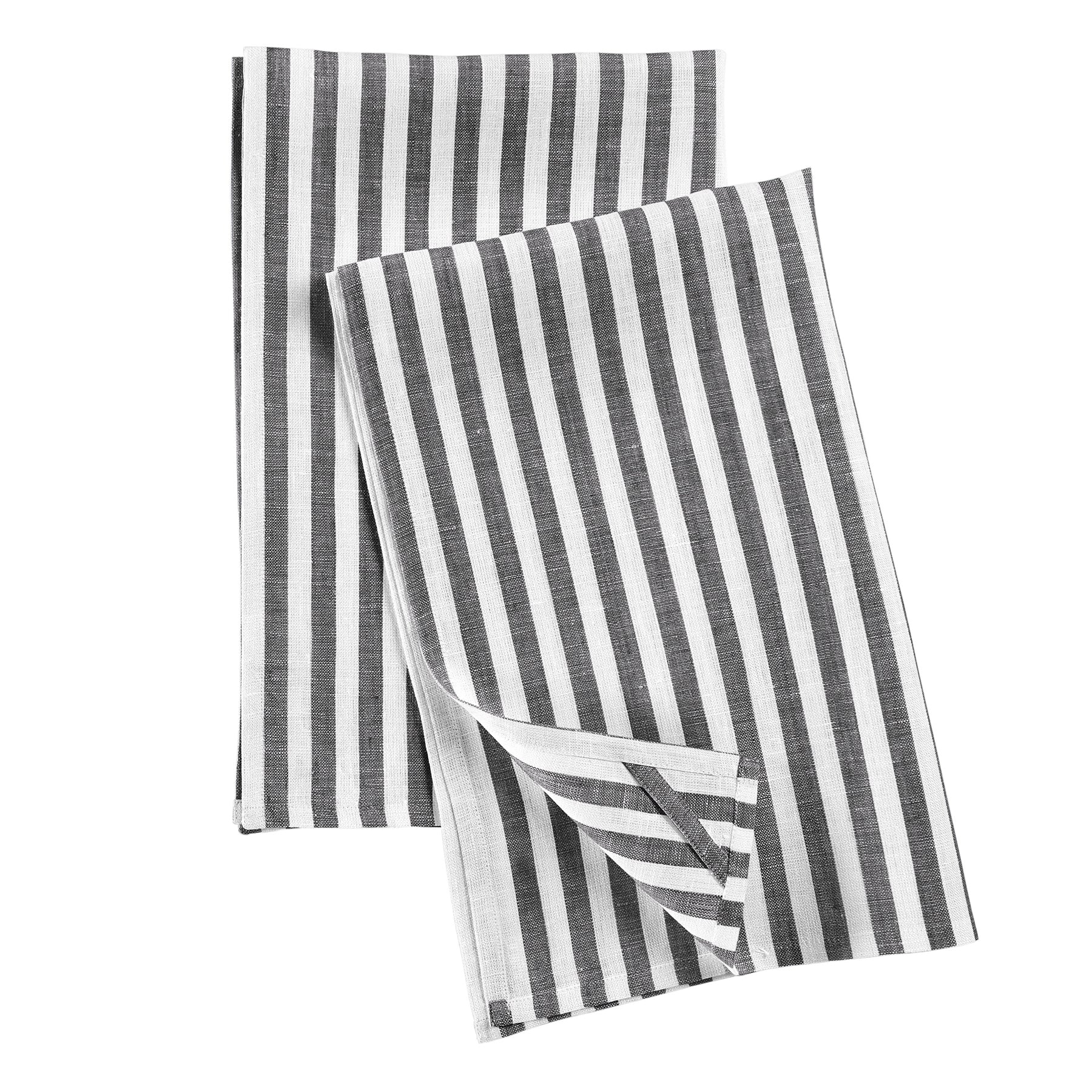 Amalfi Stripe Cotton Kitchen Towels Set of 2 - Absorbent Dish Towels for Drying Dishes, Cleaning & Decor - Perfect for Italian Kitchen, Farmhouse & Coastal Home Decor
