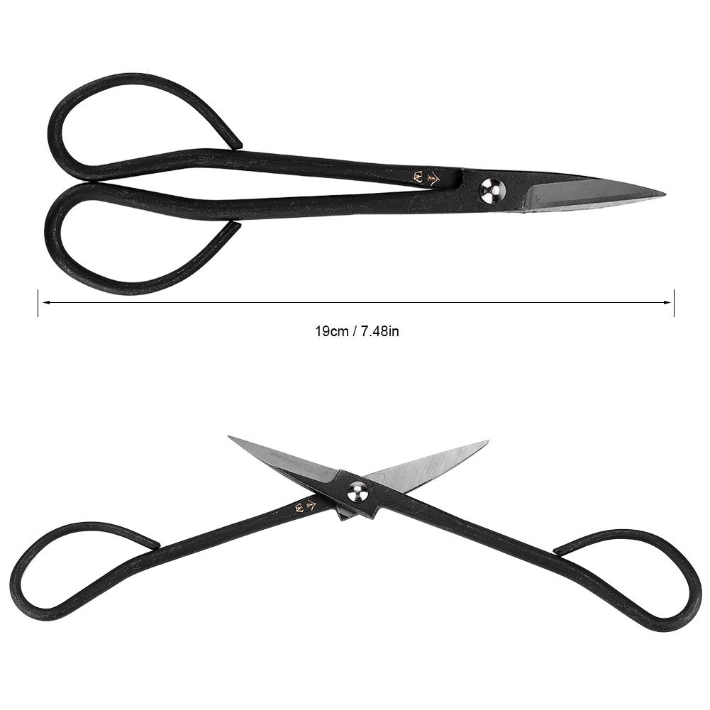 190mm Stainless Steel Bonsai Scissors - Professional Gardening & Flower Arranging Tool for Indoor/Outdoor Use