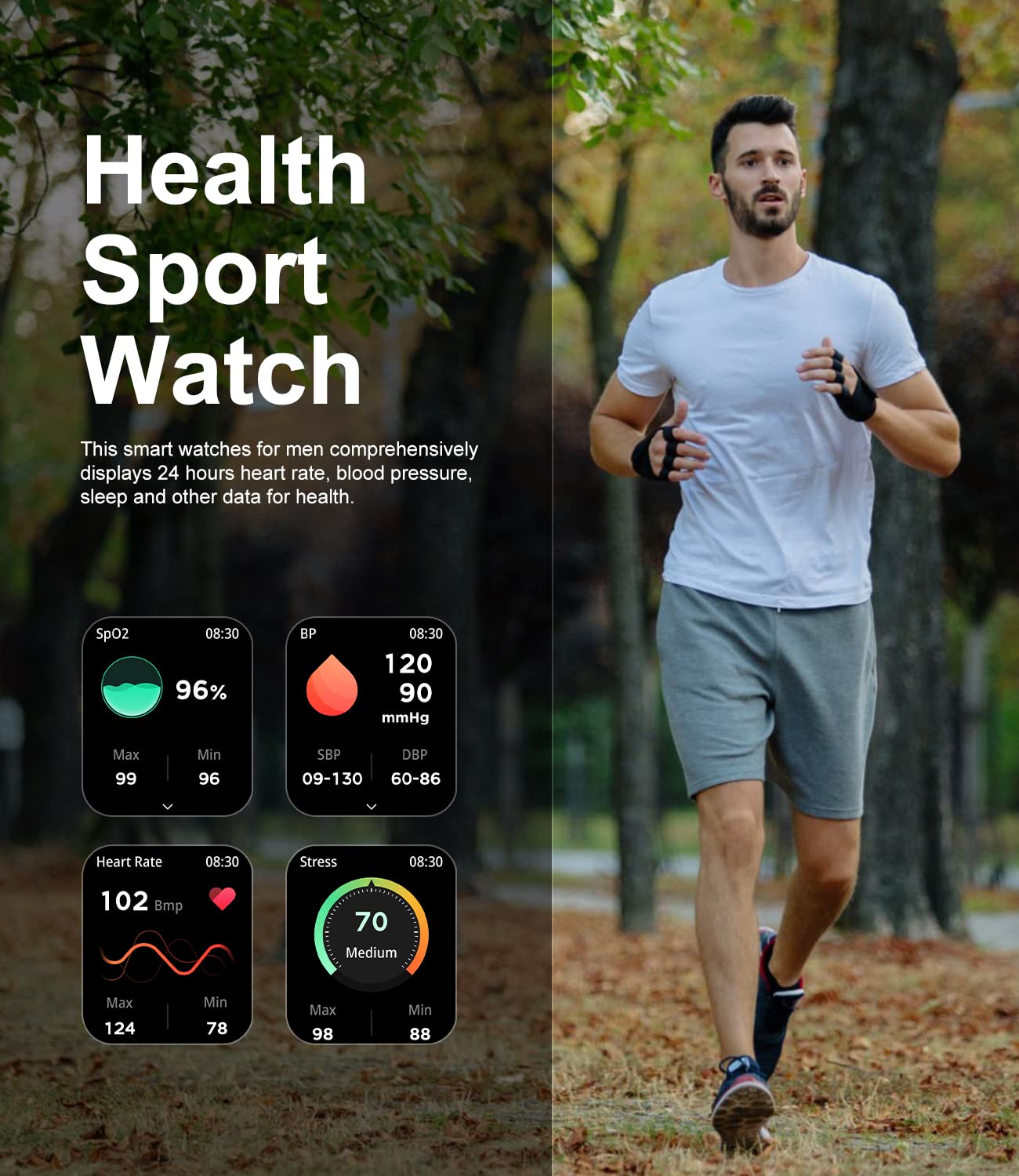 LIGE Military Smart Watch for Men - Bluetooth Call & Speaker, 1.83
