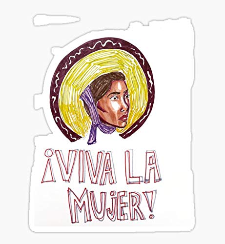 Viva La Mujer! Sticker - Waterproof Vinyl Decal for Cars, Trucks, Laptops, Windows & Walls - Spanish Women Empowerment Design - Perfect for Bumper Stickers, Laptop Decals & Home Decor