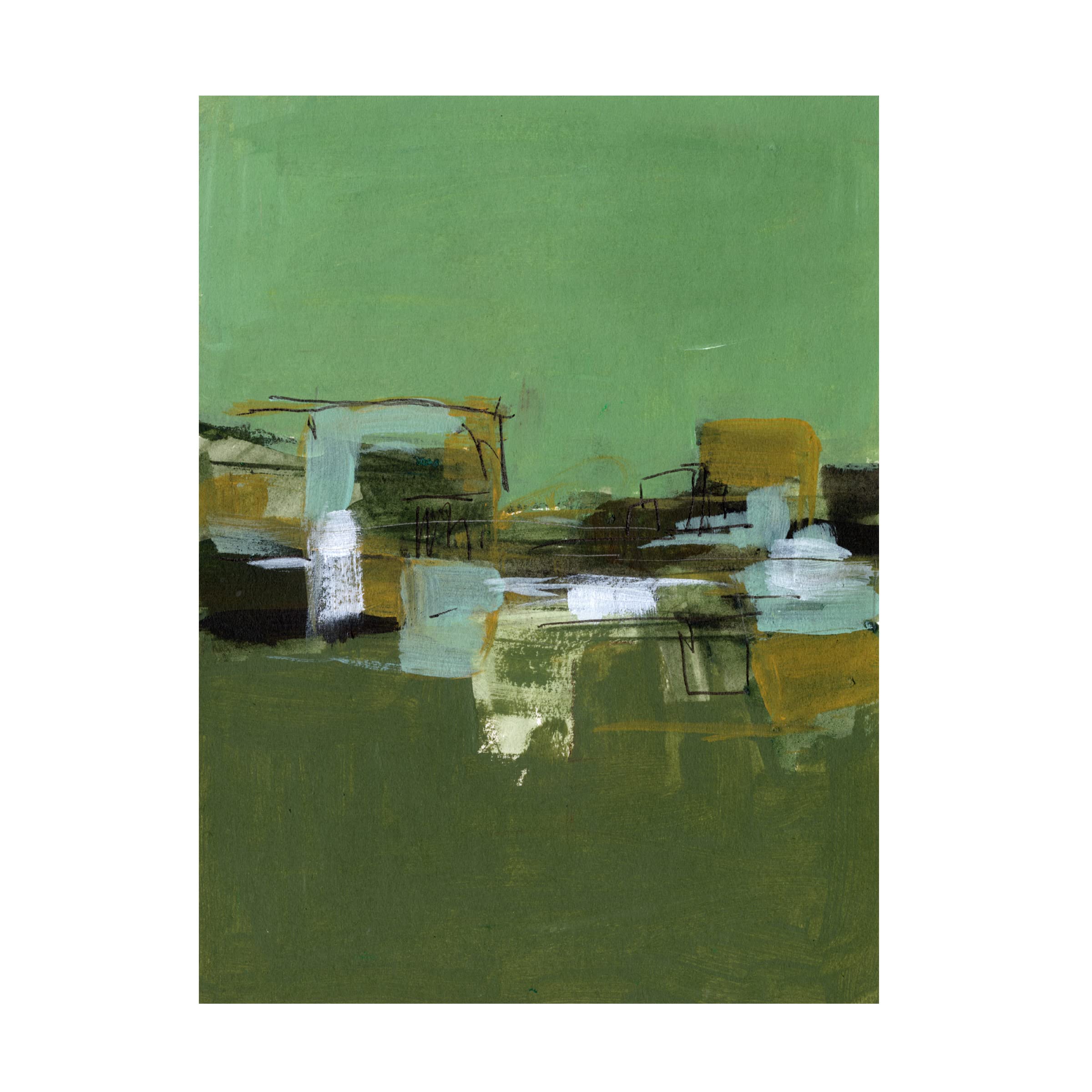 Abstract Village II Canvas Wall Art by Melissa Wang - Modern Home Decor for Living Room, Bedroom & Office