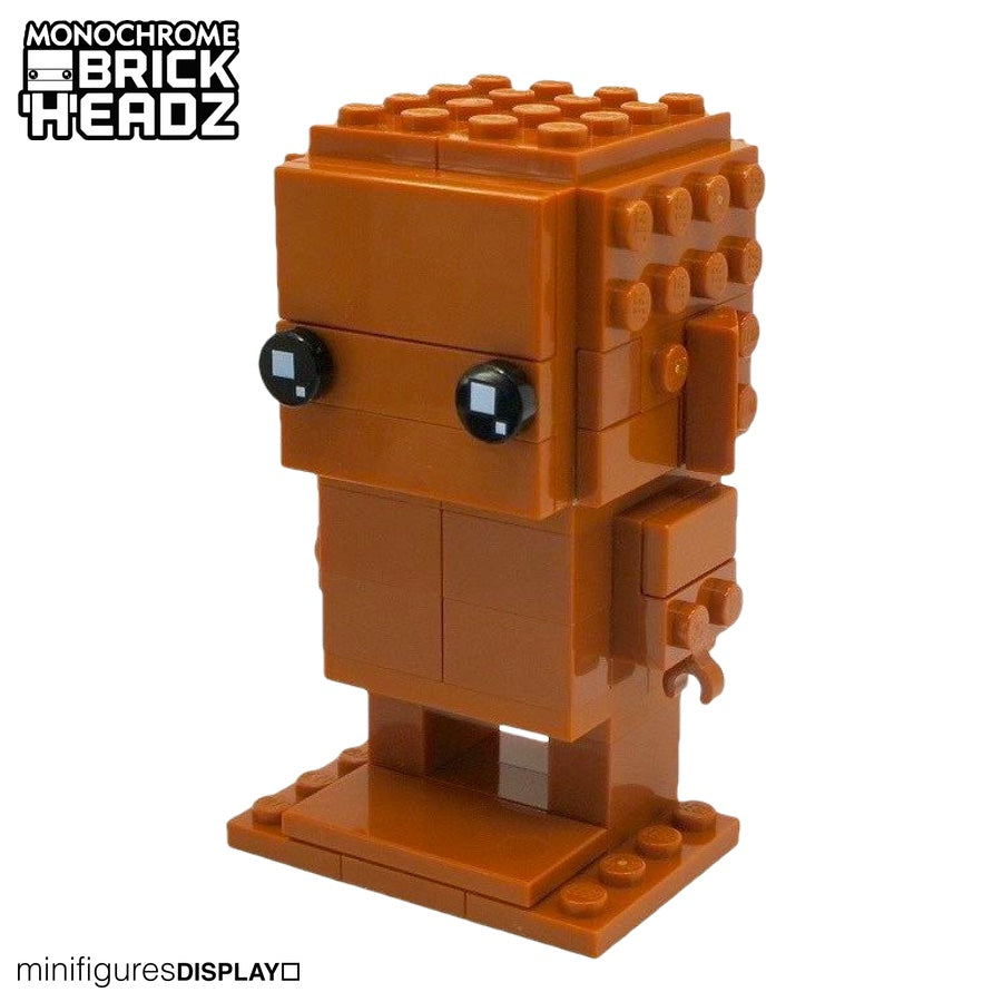 Custom Monochrome Lego® BrickHeadz Building Kit - Fun DIY Collectible for Home Decor, Gifts & Display