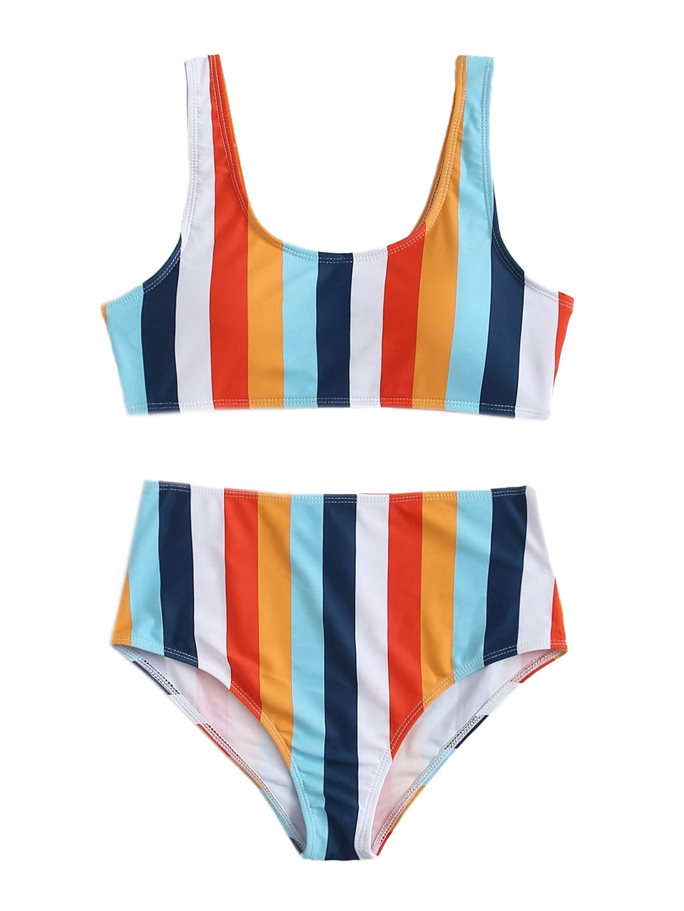 SOLY HUX Women's Sexy Halter Top Swimsuit Tie Side Triangle Bikini Set - Beachwear, Pool Party, Summer Vacation Swimwear for Women
