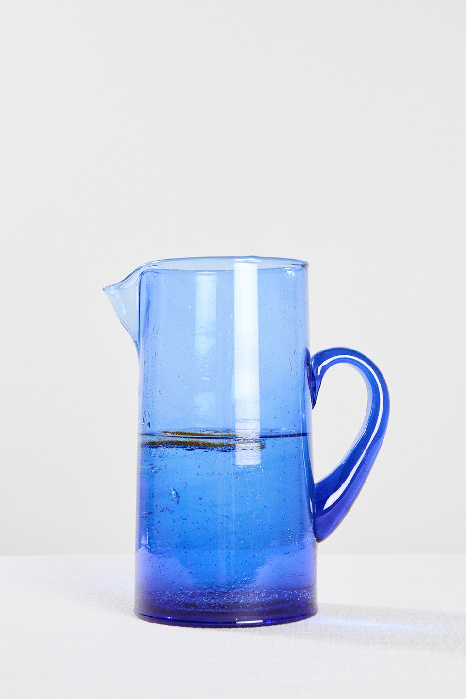 Premium Cobalt Blue Glass Jug - 1 Liter (34 oz) Pitcher for Iced Tea, Lemonade & Water - Elegant Serving Carafe for Parties, Weddings & Home Decor