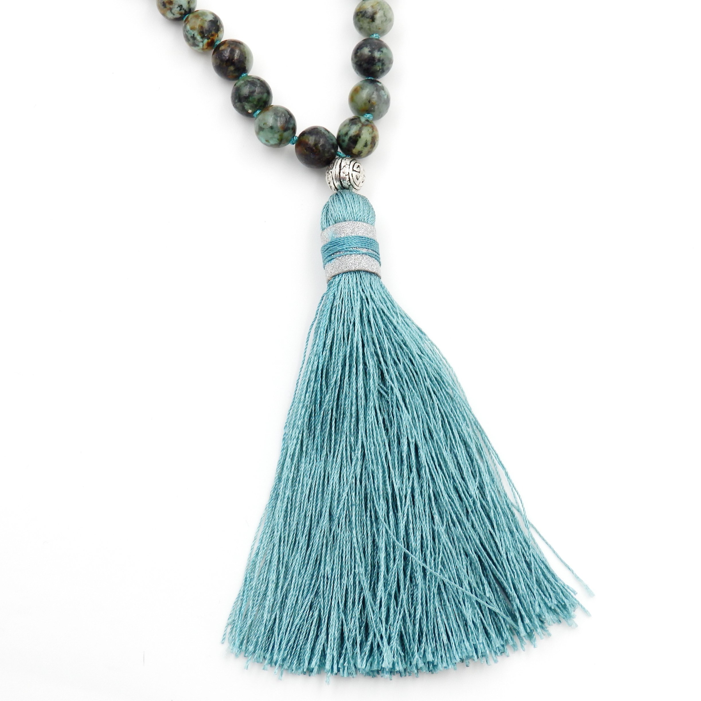 108 Mala Beads Necklace for Women & Men - Buddhist Prayer Beads Bracelet for Meditation, Yoga & Spiritual Healing - Handmade Gemstone Jewelry for Mindfulness & Stress Relief