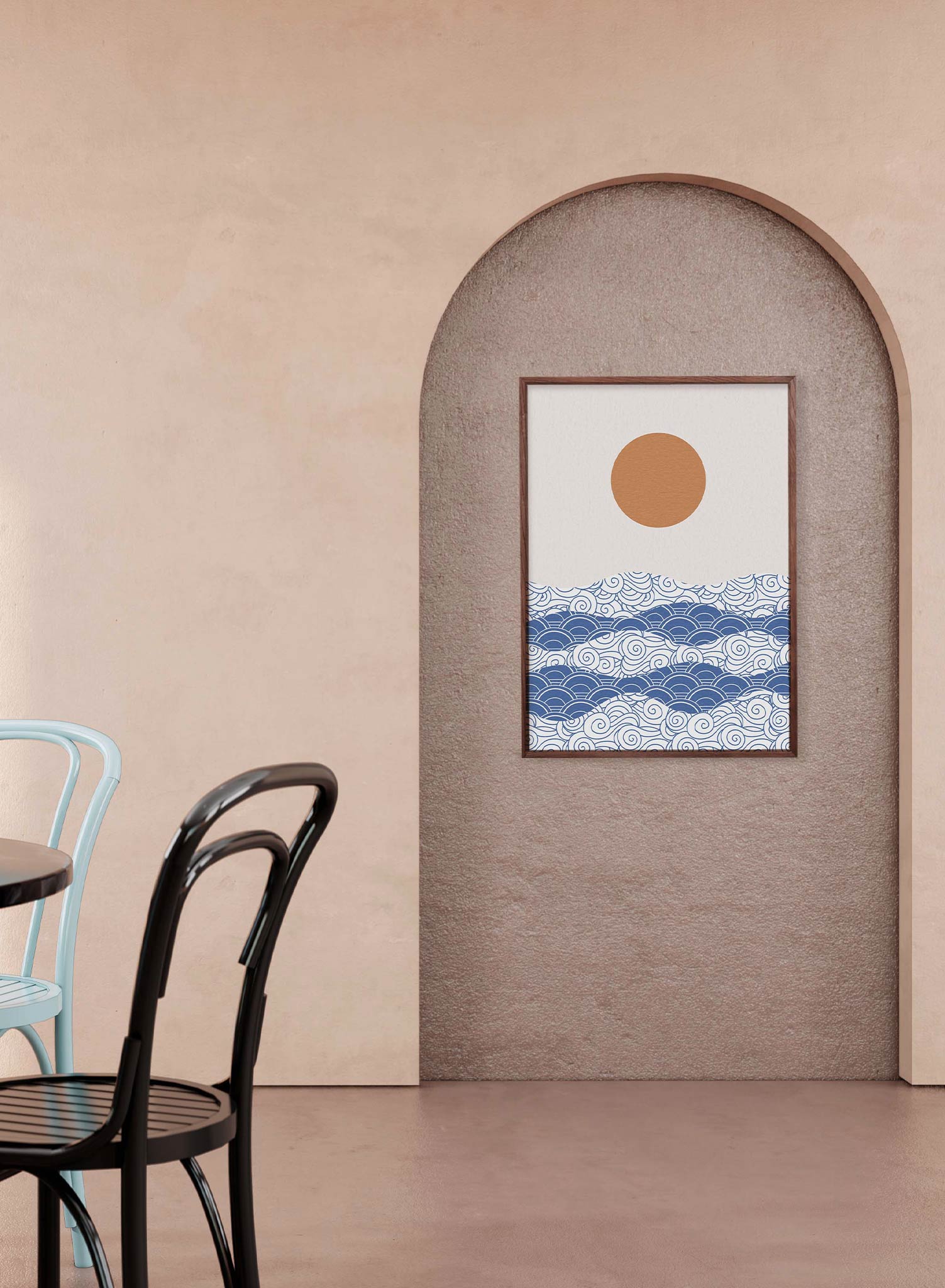 Japan Themed 'Land of the Rising Sun' Wall Art Poster - Perfect for Home Decor, Office & Dorm Room Aesthetic