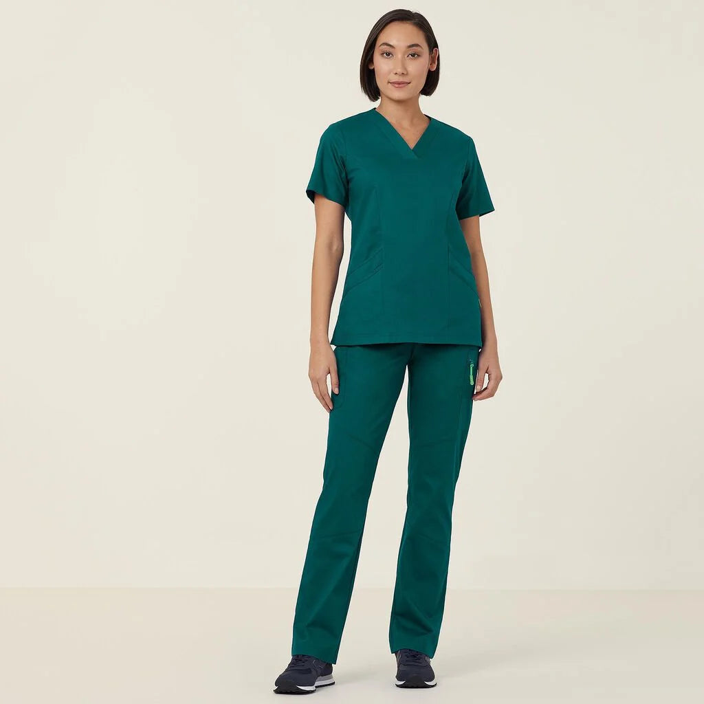 Next Generation Antibacterial Active Florence Scrub Top - Breathable Medical Uniform for Nurses & Healthcare Professionals - Perfect for Hospitals, Clinics & Long Shifts