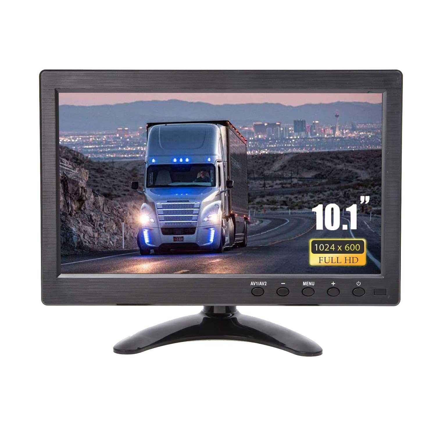 10.1 Inch Portable HDMI VGA Monitor - HD 1024x600 Raspberry Pi Display with Dual Speakers, USB & Remote | Perfect for Gaming, CCTV Surveillance, Office Work & Home Entertainment