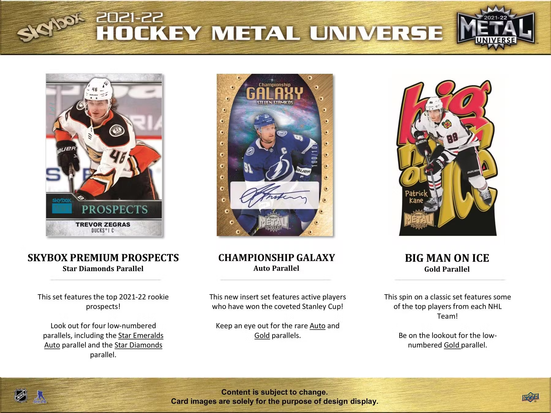 2021-22 Upper Deck Skybox Metal Universe Hockey Hobby Box - Premium Trading Cards Collection for NHL Fans & Collectors - Perfect for Gifts, Investments, and Display