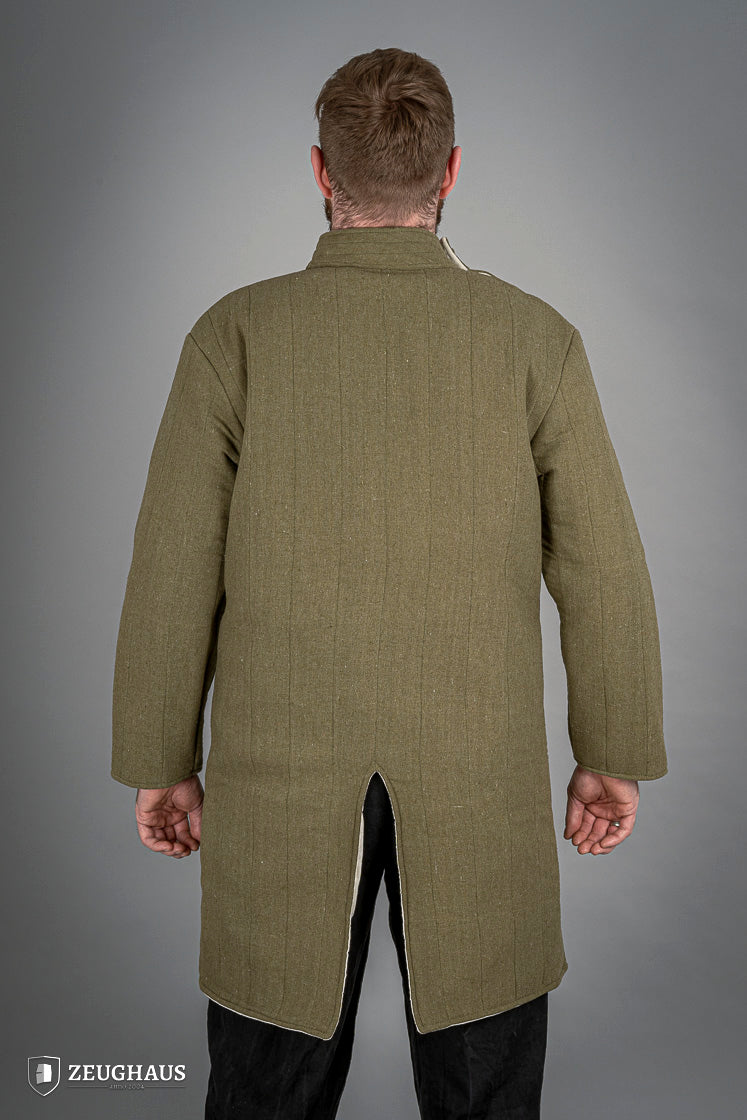 Medieval Infantry Gambeson Green - Historical Armor for LARP, Reenactment & Cosplay | Perfect for Renaissance Fairs & Battle Reenactments