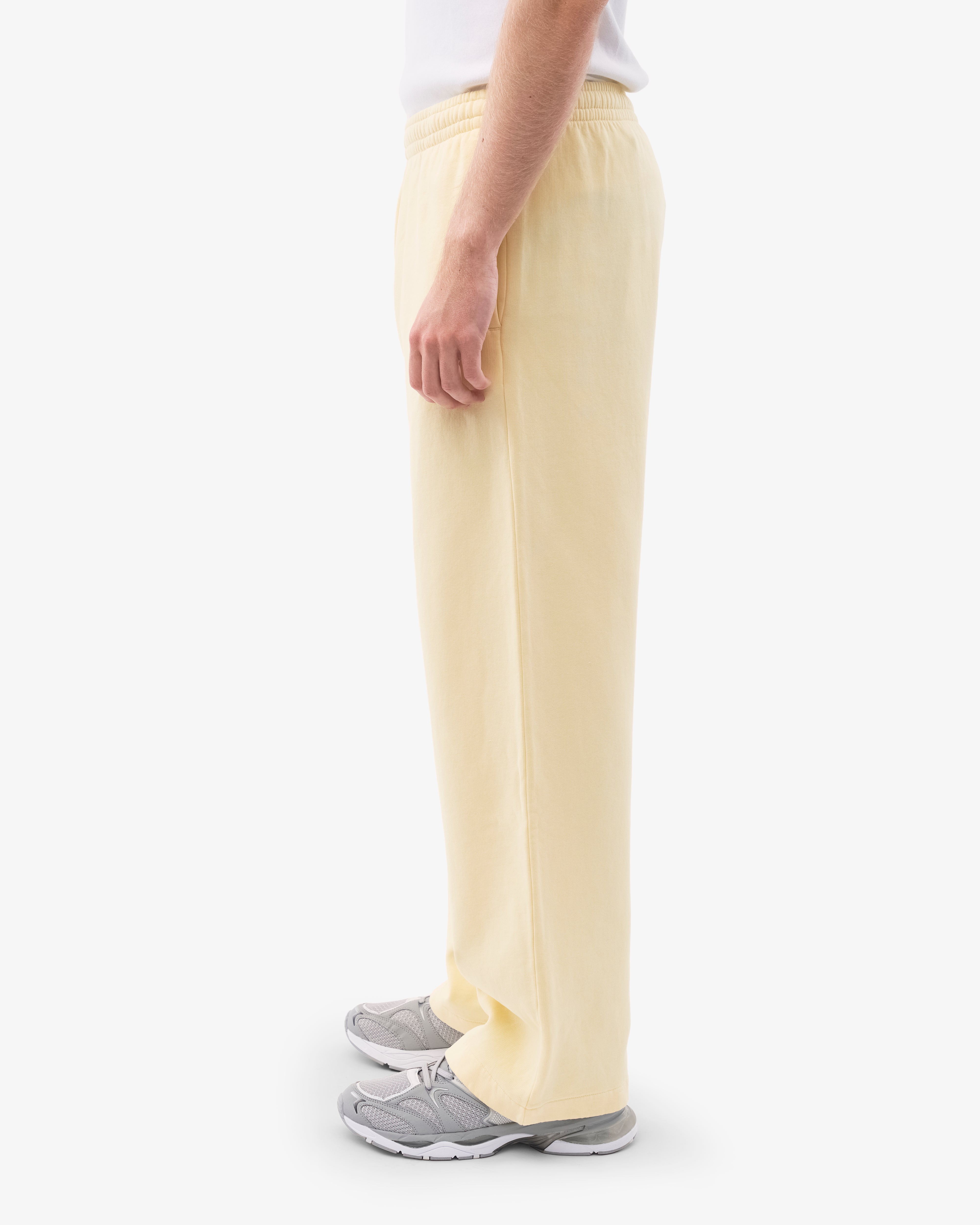 Organic Straight Leg Sweatpants for Women - Soft Yellow Comfortable Lounge Pants - Perfect for Yoga, Running Errands & Relaxing at Home