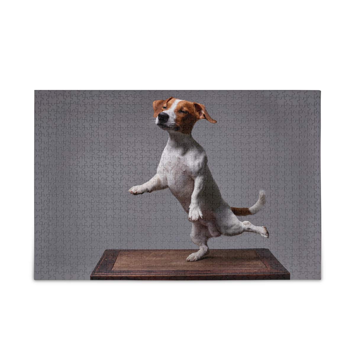 ALAZA 500-Piece Jigsaw Puzzle for Adults - Yoga Dog Jack Russell Terrier Puzzle by Buffalo Games | Perfect for Stress Relief, Family Game Night & Home Decor