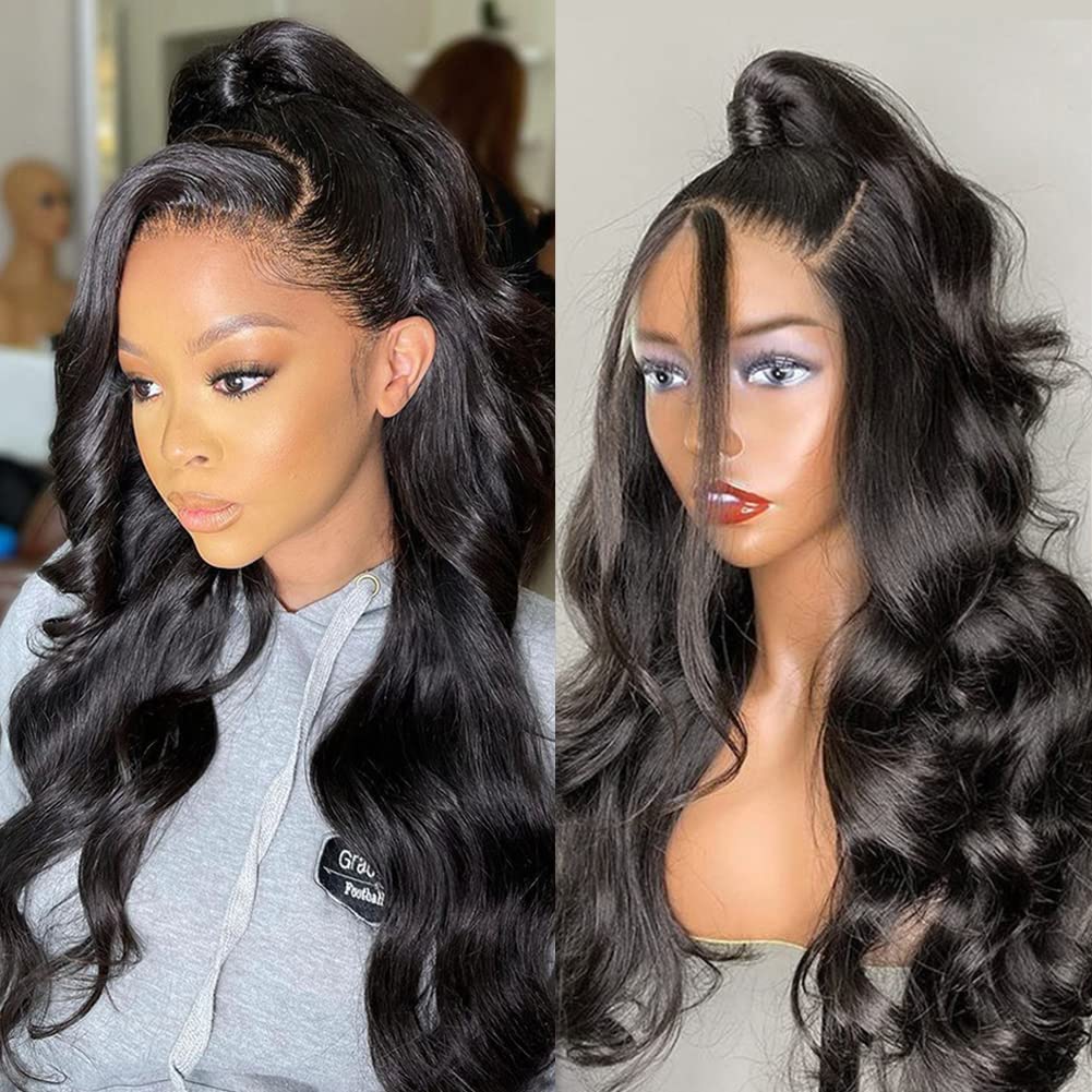13x4 HD Lace Front Wigs Human Hair - Body Wave Pre Plucked 150% Density 20 Inch Lace Frontal Wigs for Black Women | Natural Look for Daily Wear, Parties & Special Occasions