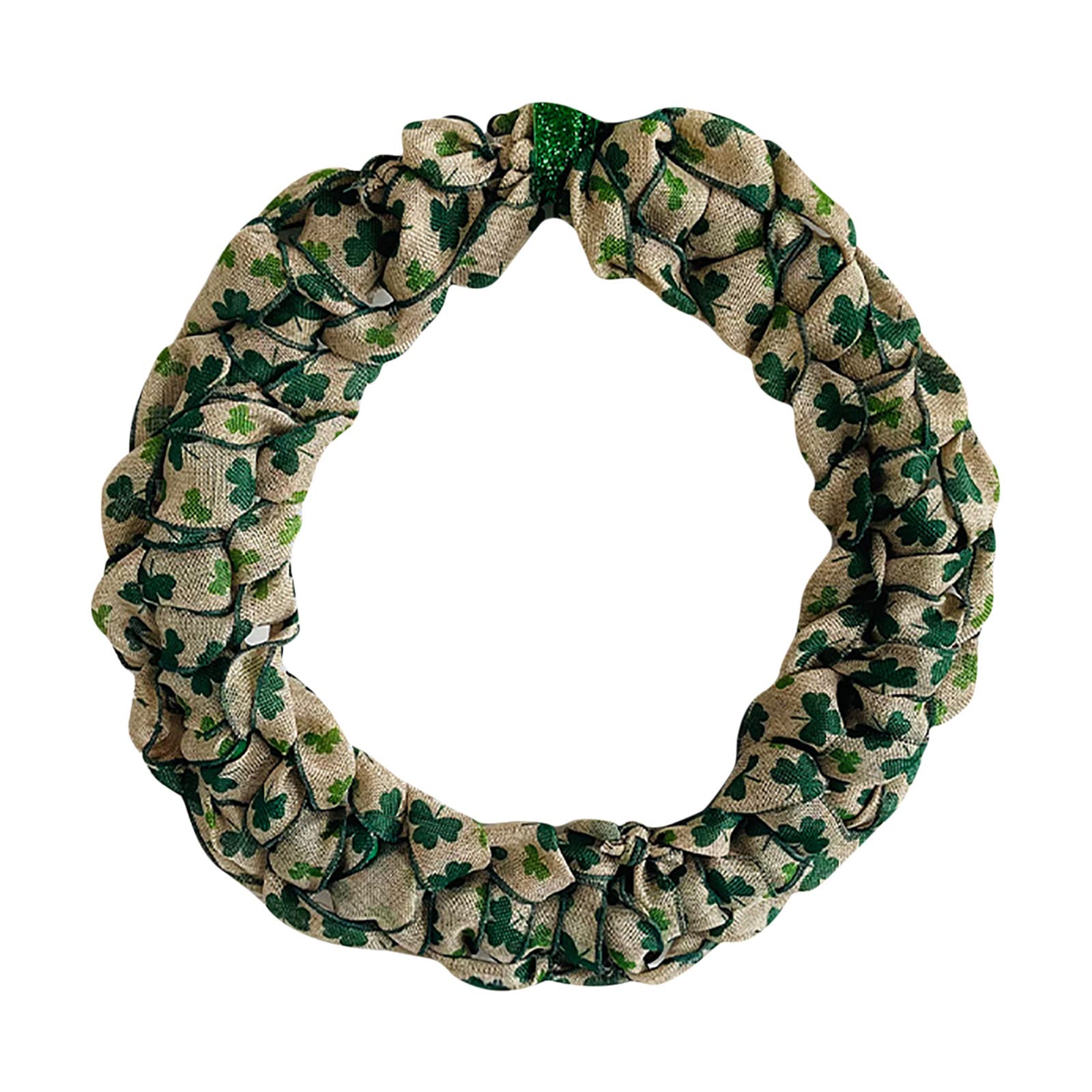 St. Patrick's Day Wreath for Front Door - Irish Shamrock Green Leprechaun Hanging Decor for Farmhouse, Wall & Window - All Season Outdoor & Indoor Decoration - Perfect for Spring Celebrations & Home Decor