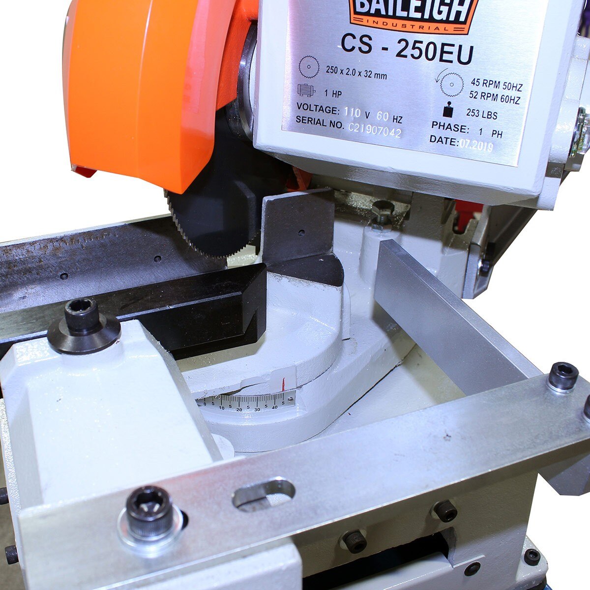 Baileigh Industrial BA9 1002426 CS 250EU Cold Saw - High Precision Metal Cutting Machine for Workshop & Industrial Use