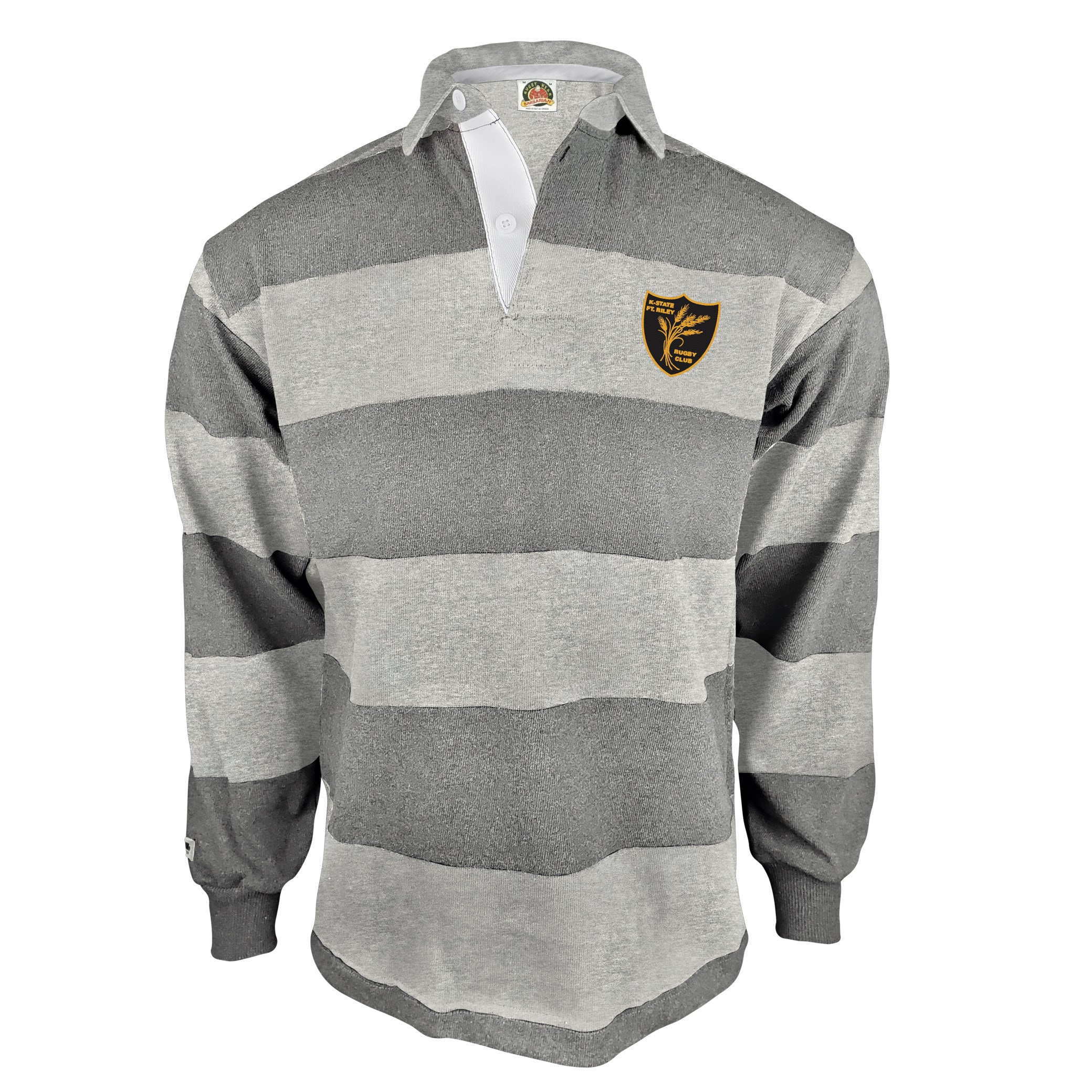 KSUFR Rugby 4 Inch Stripe Jersey - Breathable Performance Rugby Shirt for Men - Perfect for Rugby Matches, Training & Casual Sports Wear