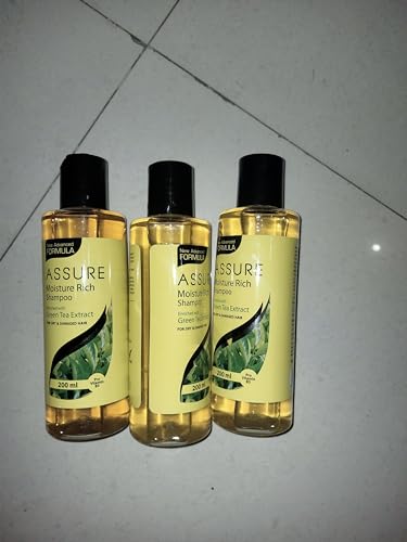 Deep Cleanse Shampoo 200ml (6.8oz) - Pack of 3 | Sulfate-Free & Volumizing Hair Care for Oily Scalp | Perfect for Daily Use & Travel Size Convenience