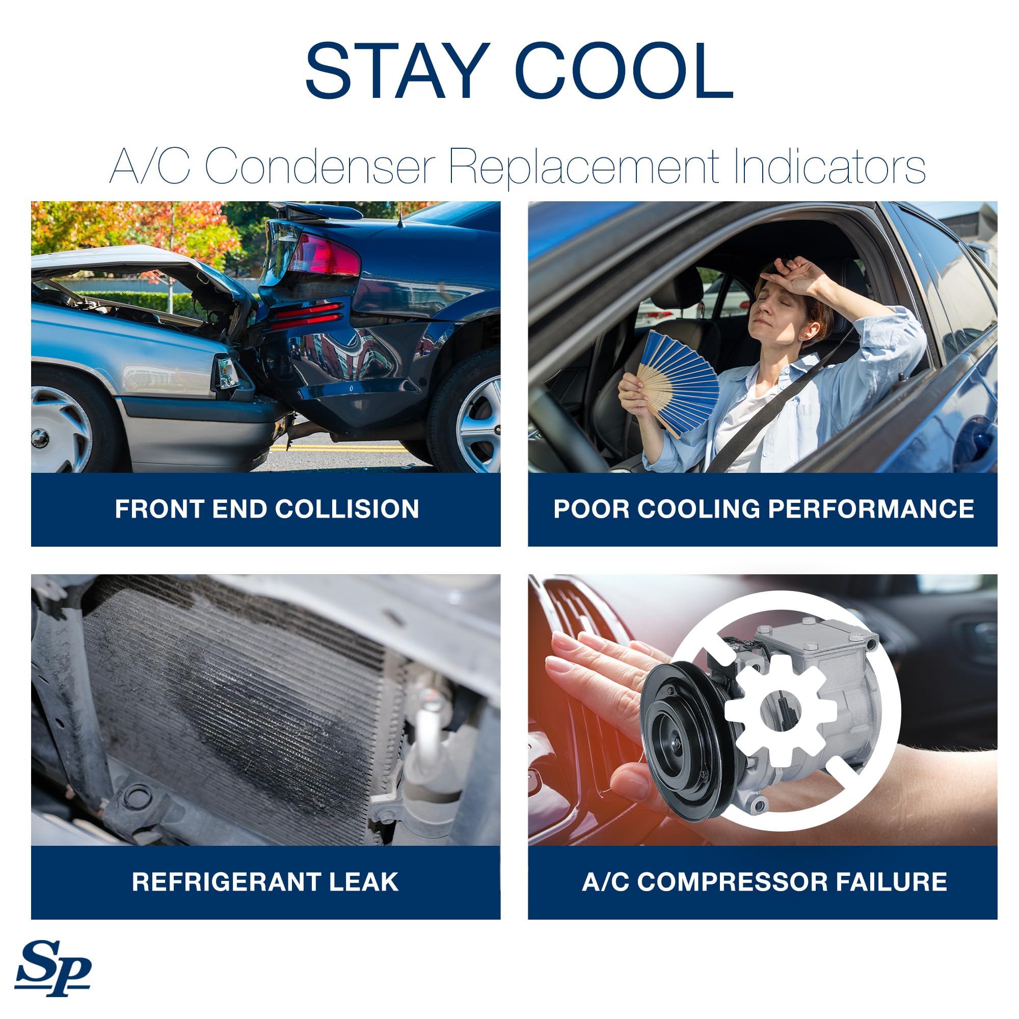 Spectra Premium 7-4277 AC Condenser for Car - High Performance Air Conditioning Replacement Part - Perfect for Summer Driving & Vehicle Cooling System Repair