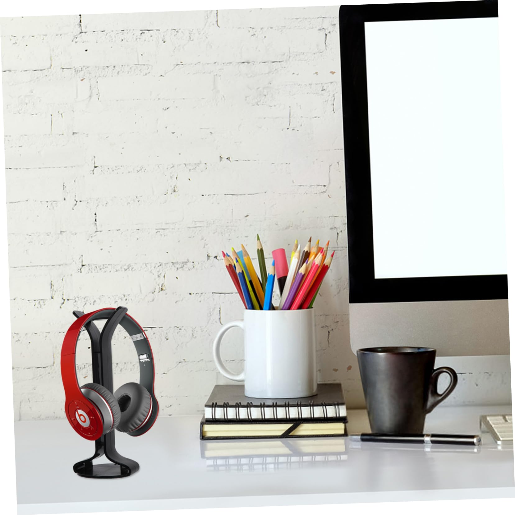 DOITOOL Premium Alloy Headphone Stand - Durable ABS Headset Holder for Desk Display & Organization - Perfect for Gaming, Office & Home Audio Setup