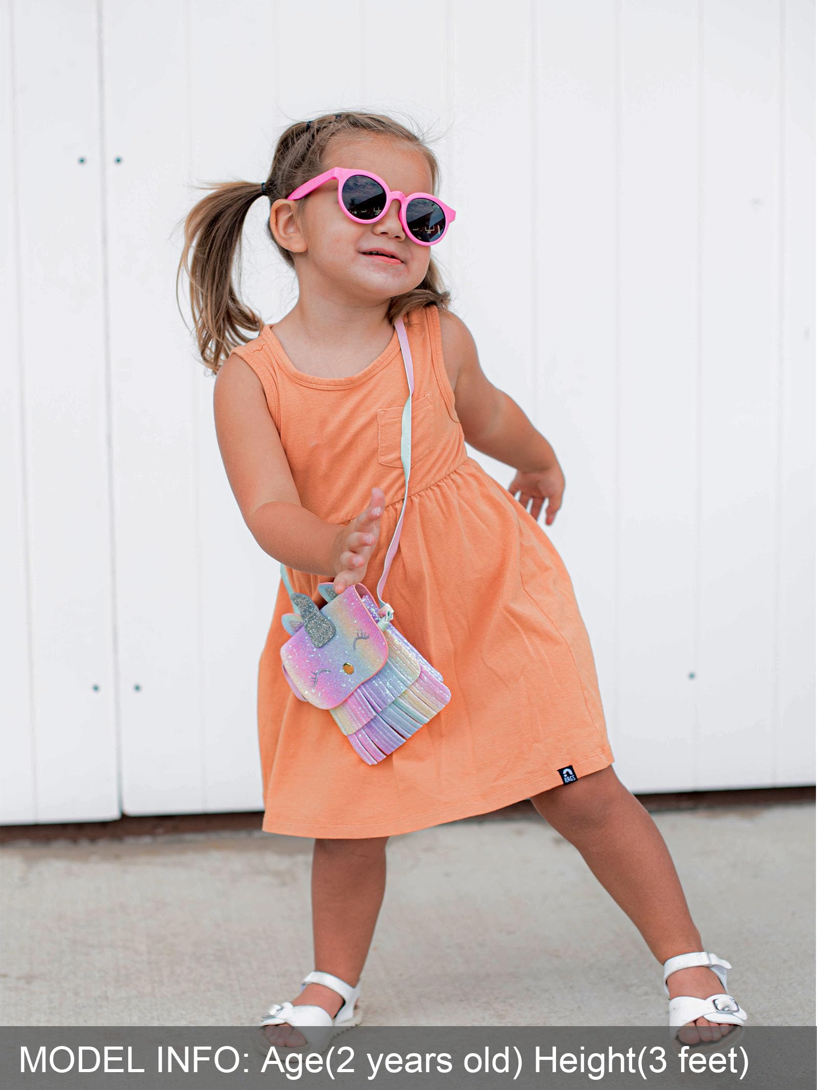 Mibasies Kids Purse for Girls - Cute Unicorn & Cat Crossbody Shoulder Bag with Tassel | Perfect Gift for Toddlers & Little Girls | Birthday, Party, Dress-Up & Everyday Use
