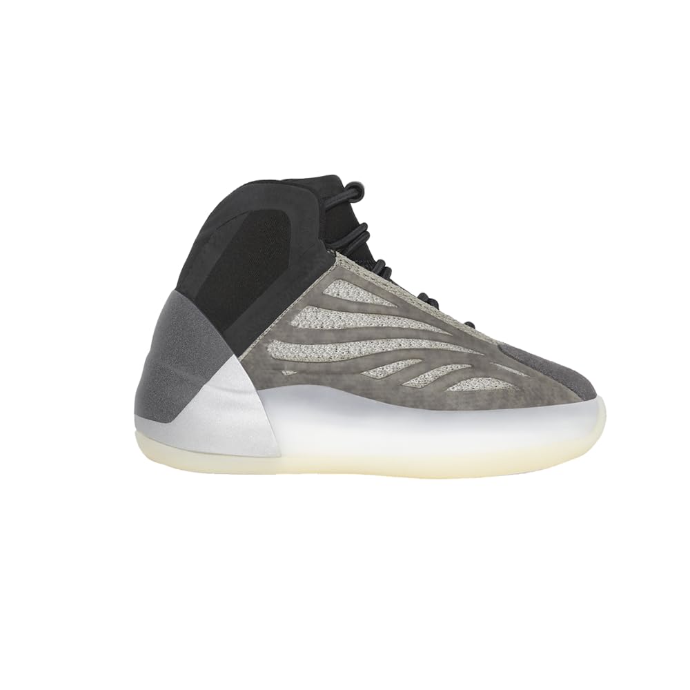 Adidas Infant Boys Yeezy QNTM Slip-On Sneakers - Black & Grey Casual Shoes for Toddlers | Comfortable Everyday Wear & Playtime Outfits