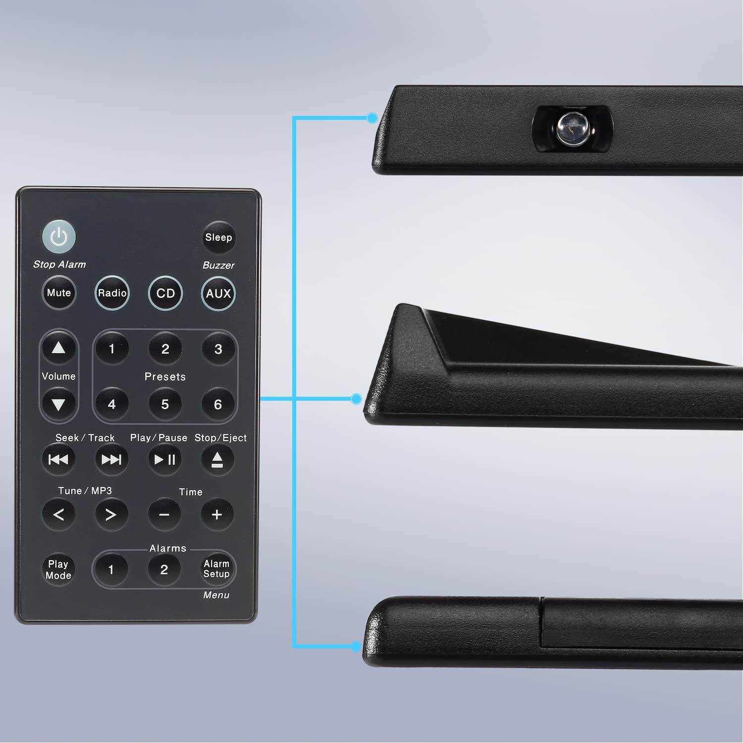 CHUNGHOP Replacement Remote Control for Bose Wave SoundTouch Music System I II III IV - Compatible with Bose Wave Radios (Includes Battery) - Perfect for Home, Office, and Entertainment Use