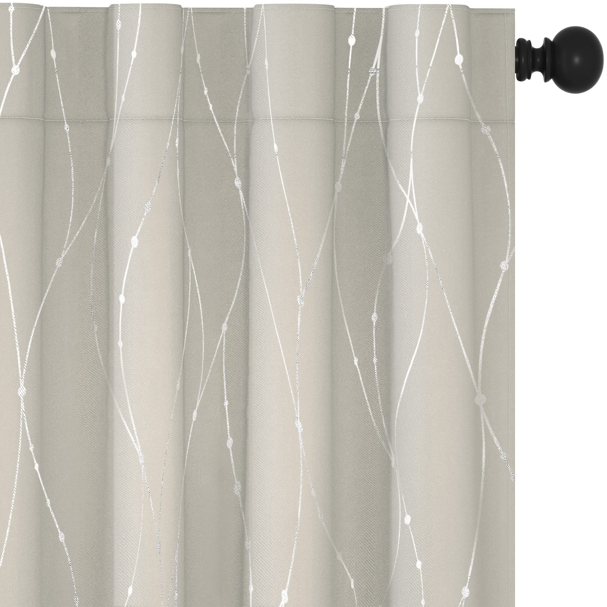 Deconovo Blackout Thermal Insulated Short Curtains 42