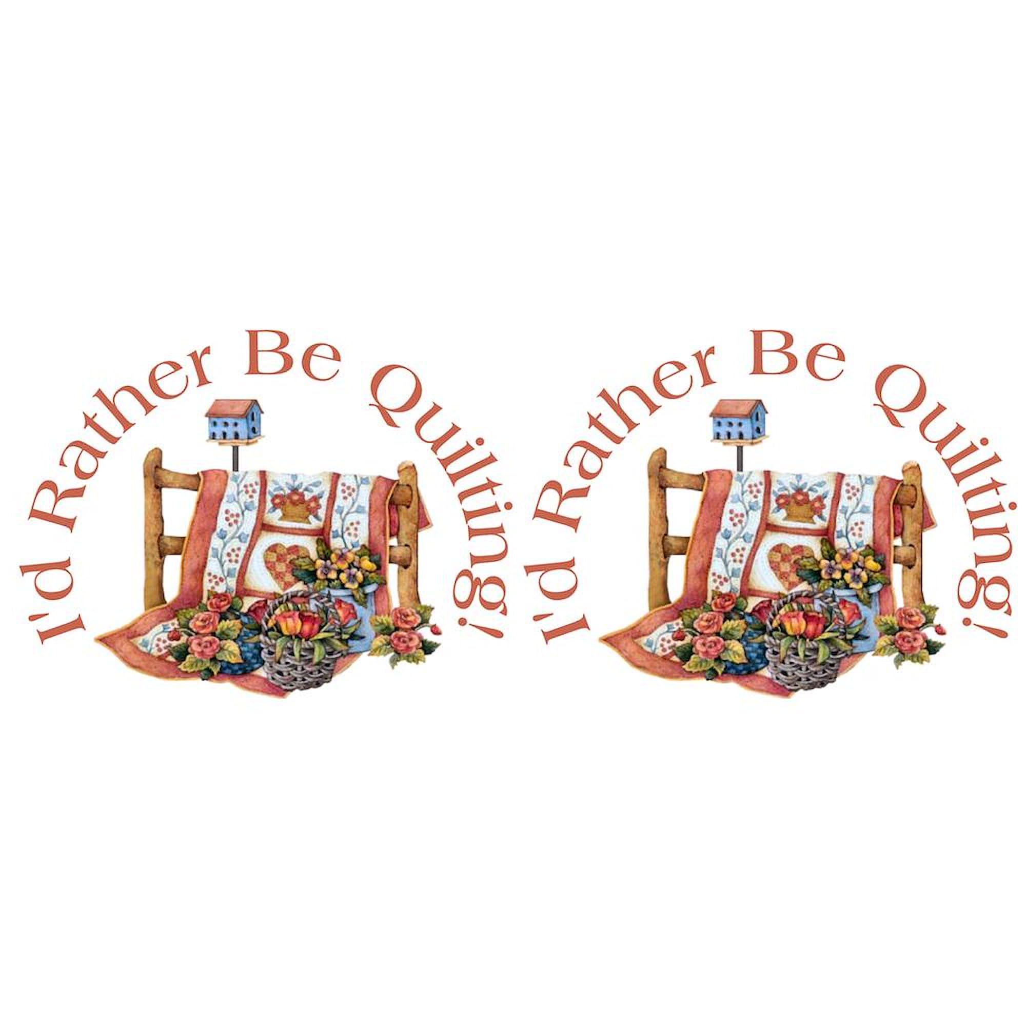 11 oz (325 ml) Ceramic Coffee Mug - Rather Be Quilting Design - Perfect for Tea, Hot Chocolate & Office Use - Ideal Gift for Quilters & Craft Lovers