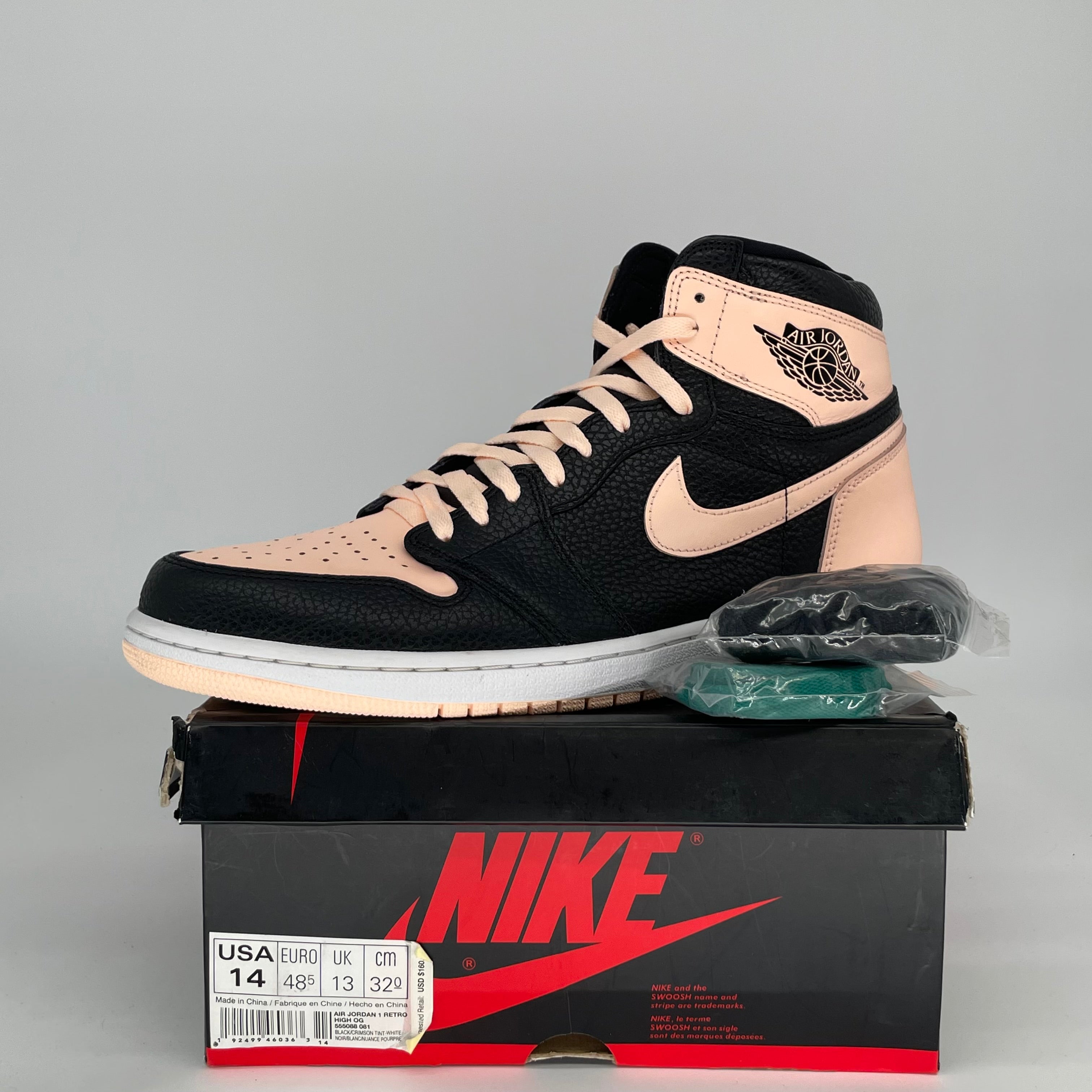 AIR JORDAN 1 CRIMSON TINT SIZE 14 MEN'S BASKETBALL SHOES 555088-081 - Perfect for Streetwear, Sneaker Collecting & Basketball Games