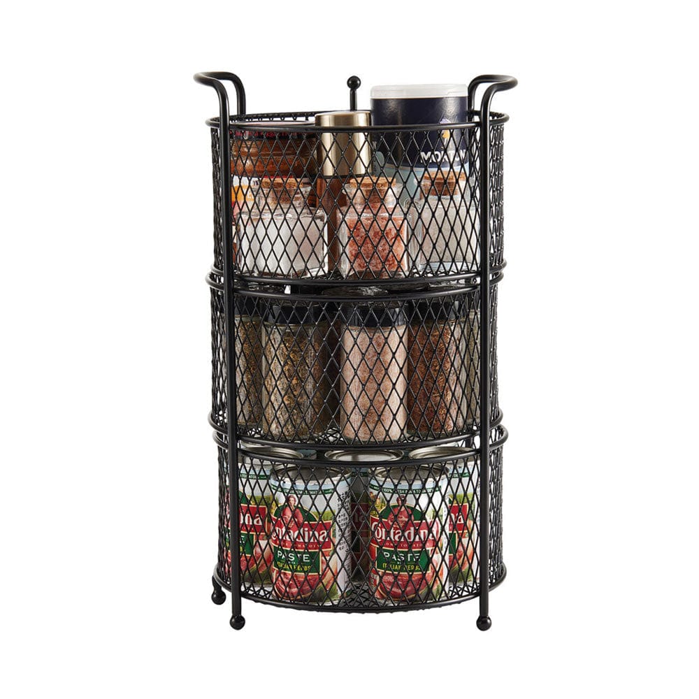 3-Tier Countertop Organizer - 14 Inch Kitchen Storage Shelf for Spices, Utensils & Small Appliances | Perfect for Pantry, Bathroom & Office Organization