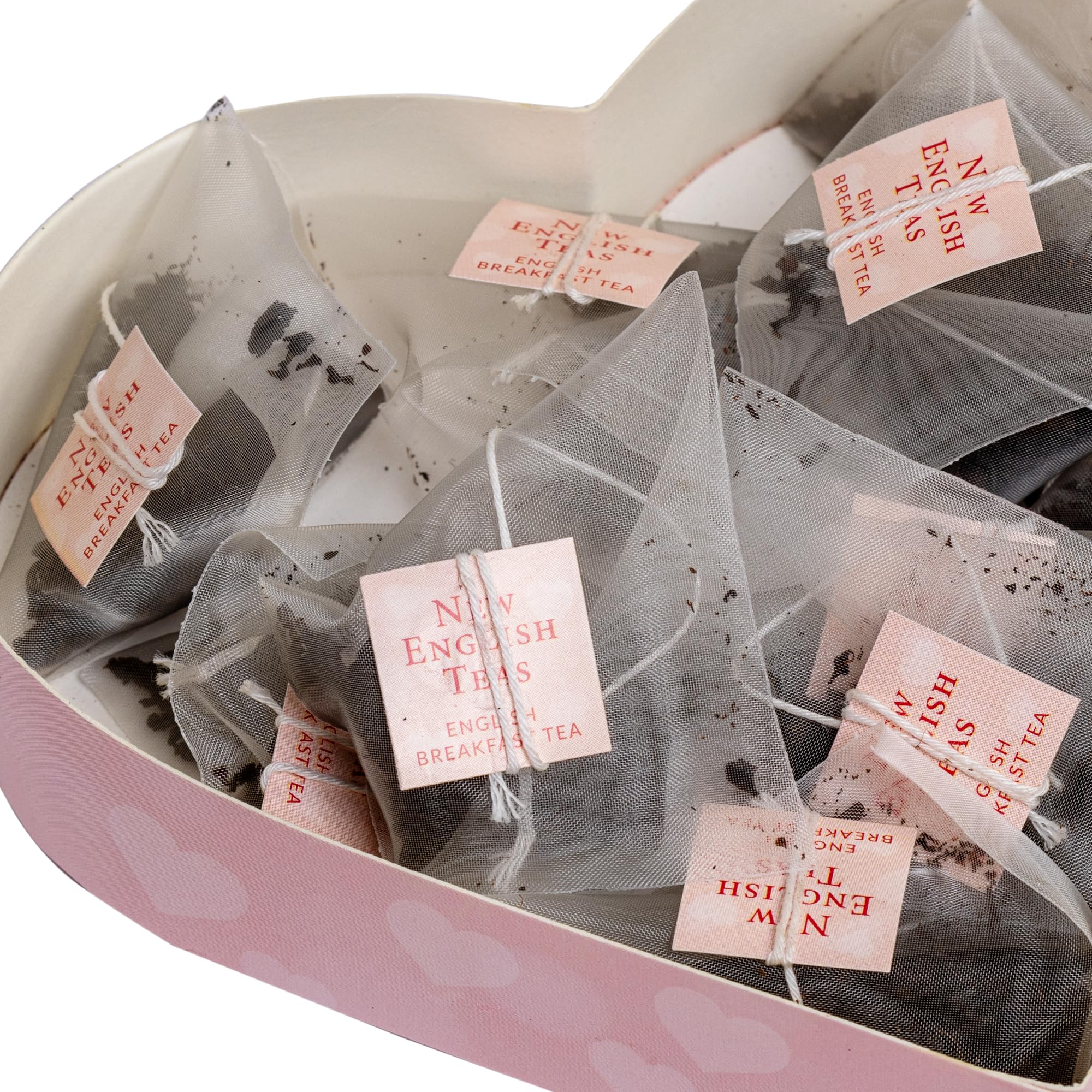 Premium Heart-Shaped English Breakfast Tea Gift Box - 10 Luxury Teabags for Romantic Occasions, Anniversaries & Gifts