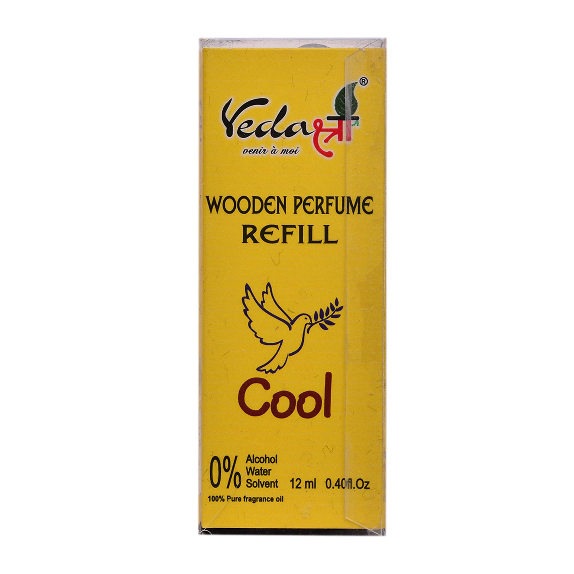 Vedashree Refillable Wooden Car Cup Holder Perfume - Natural Organic Air Freshener with Cool Fragrance for Vehicles | Perfect for Cars, SUVs & Office Desks