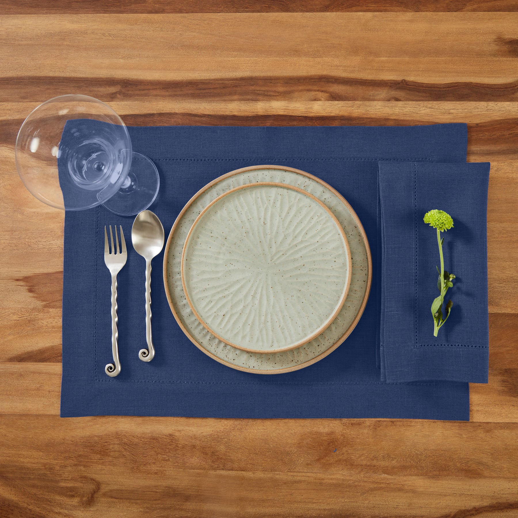 Premium Medium Weight Hemstitch Napkins - 12-Pack White Linen Dinner Napkins for Formal Dining, Weddings & Special Occasions