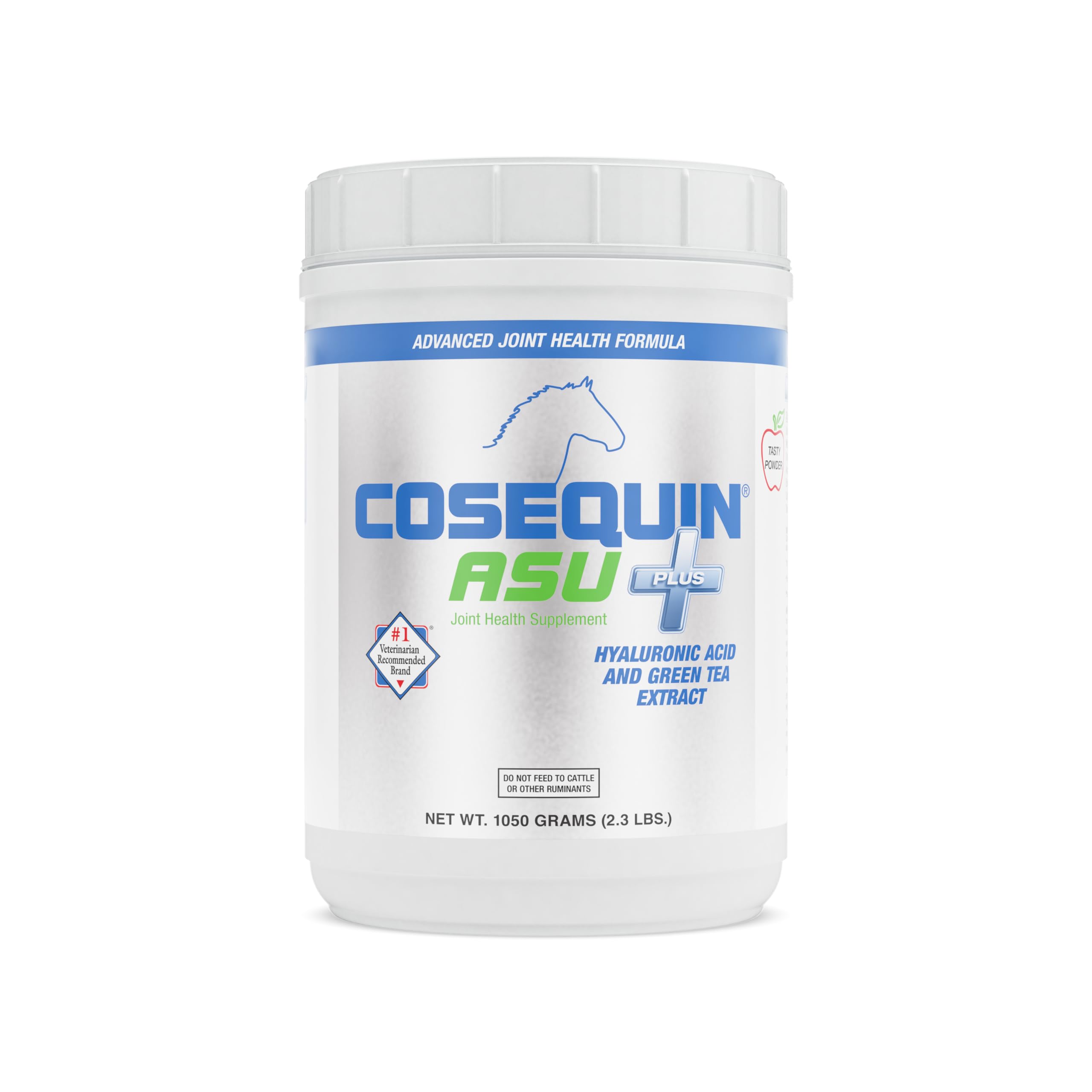 Nutramax Cosequin ASU Joint Health Supplement for Horses - Powder with Glucosamine, Chondroitin, MSM, ASU, Green Tea Extract & Hyaluronic Acid, 1050g | Supports Mobility & Comfort for Active & Senior Horses | Ideal for Training, Competition & Daily Joint Care