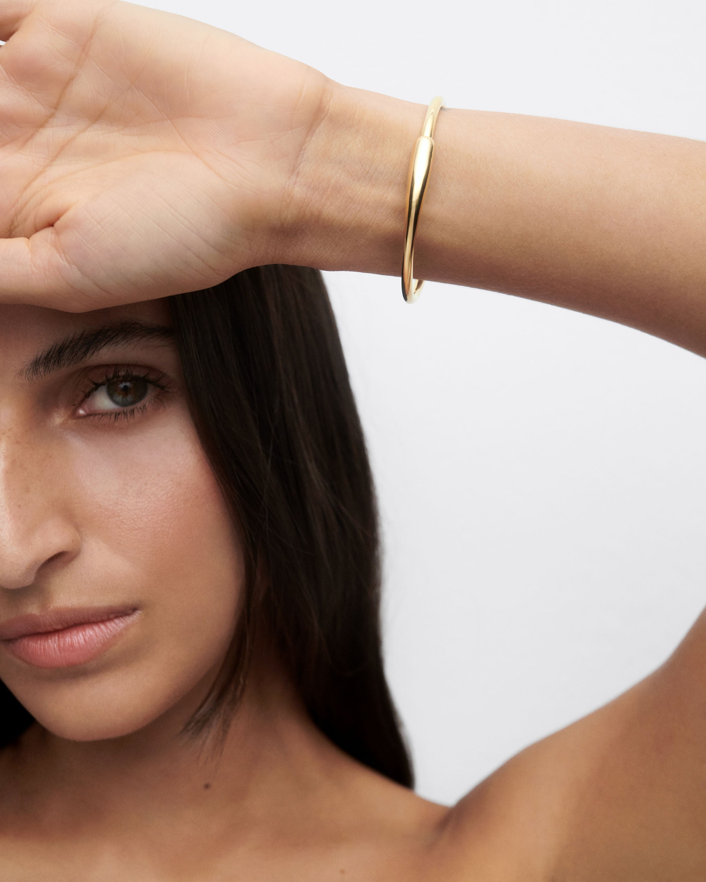 Loop Bangle Bracelet for Women - Adjustable Minimalist Stackable Bangle Jewelry for Everyday Wear, Gifts & Special Occasions