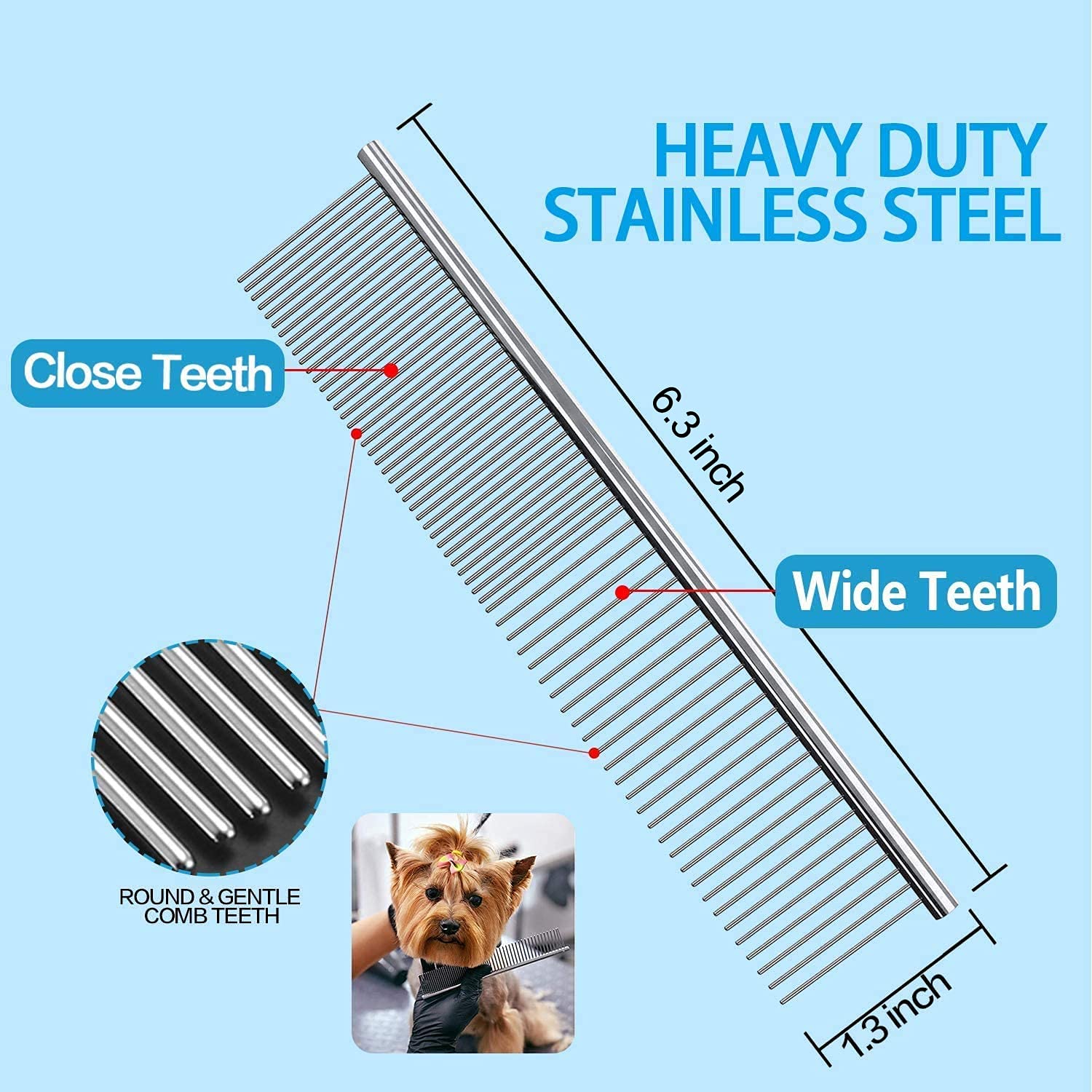Professional Dog Grooming Scissors Set - 3-Piece Titanium Pet Trimming Kit with Safety Round Tips, Thinning Shears & Curved Scissors for Dogs & Cats | Perfect for Home Grooming, Pet Salon & Professional Use