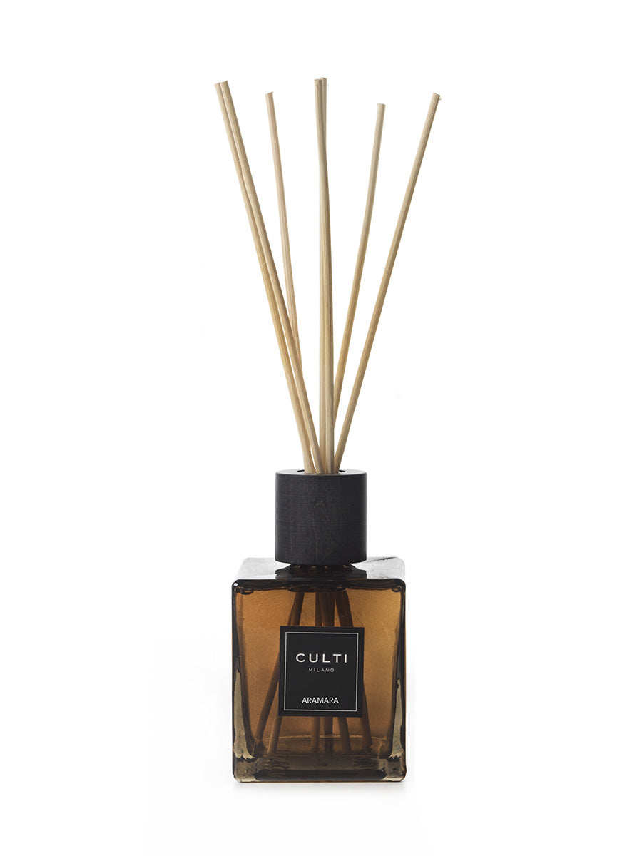 CULTI MILANO Classic Home Fragrance Diffuser - Aramara Scent | Premium Reed Diffuser for Living Room, Bedroom & Office | Long-Lasting Aromatherapy & Decor