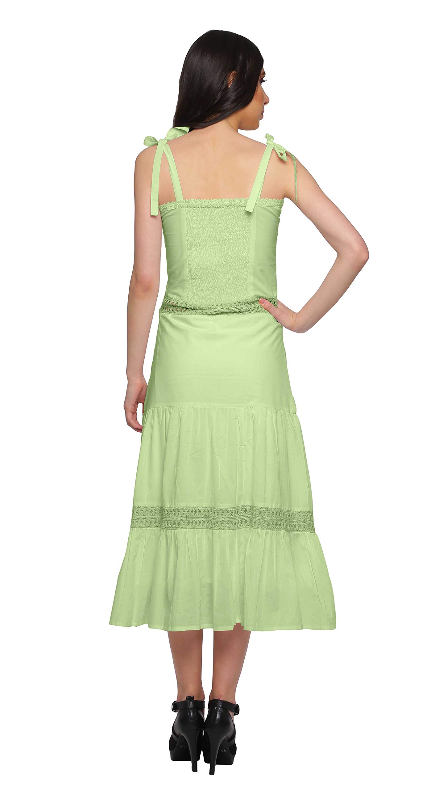 Stylish Moomaya Women's Plus Size Sleeveless Shoulder Strap Dress - Casual Summer Outfit for Beach, Party & Everyday Wear