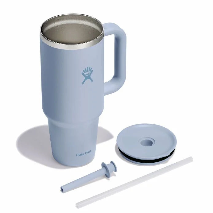 40 oz Insulated Stainless Steel Travel Tumbler with Lid & Straw - Leakproof Hot & Cold Water Bottle for Coffee, Gym, Hiking, Camping and Outdoor Activities