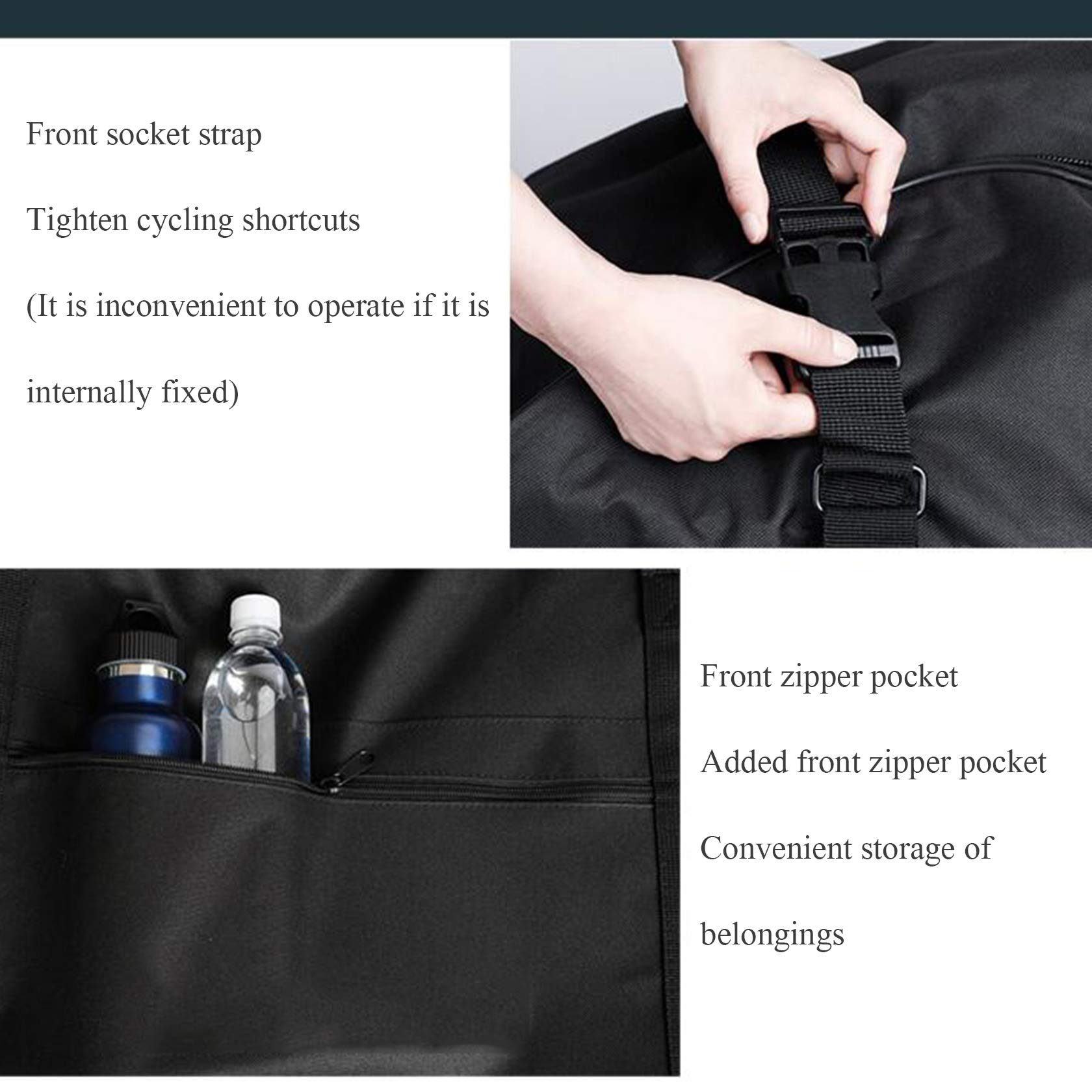20 Inch Waterproof Folding Bike Travel Bag - Portable Bicycle Cover Carrier for Transport & Storage | Perfect for Commuting, Air Travel & Bike Protection