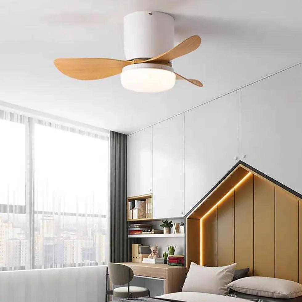 3-Blade Modern Acrylic Ceiling Fan with LED Light - Perfect for Bedroom, Living Room & Office Cooling & Lighting