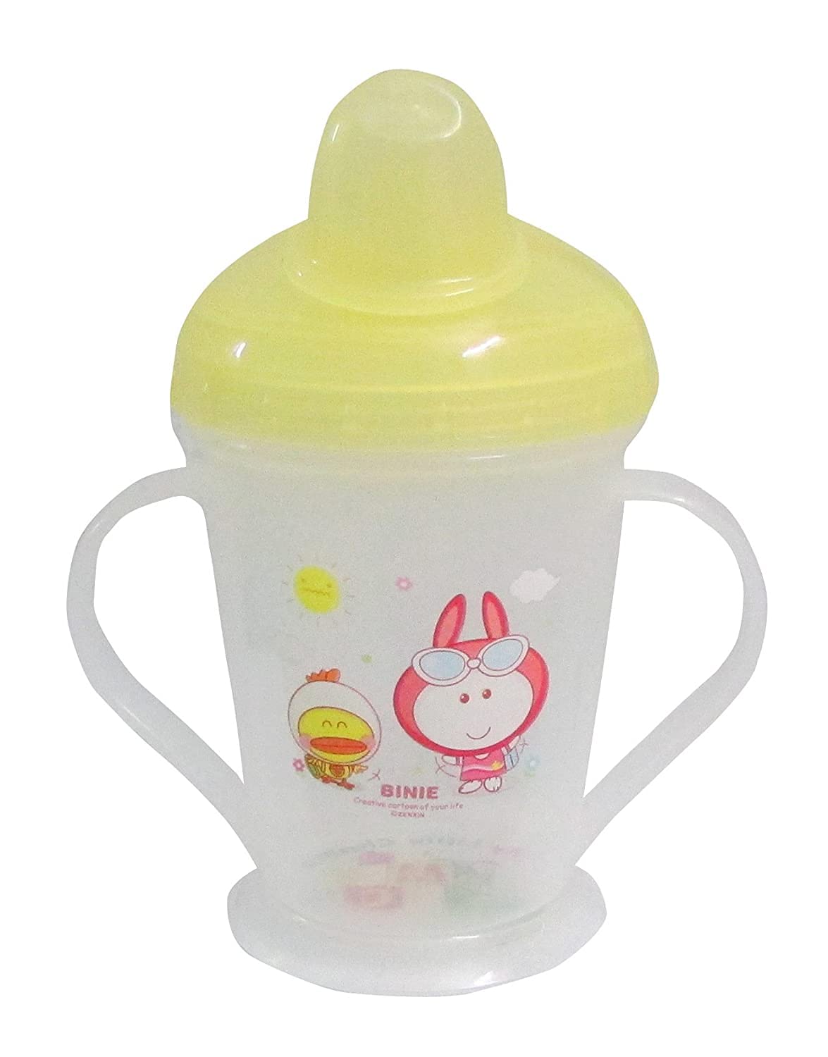 The Cheeky Kidzz Unbreakable Anti-Spill Baby Sippy Cup - BPA Free, Leak Proof Training Cup for Toddlers - Perfect for On-the-Go Feeding, Daycare & Travel (Yellow)
