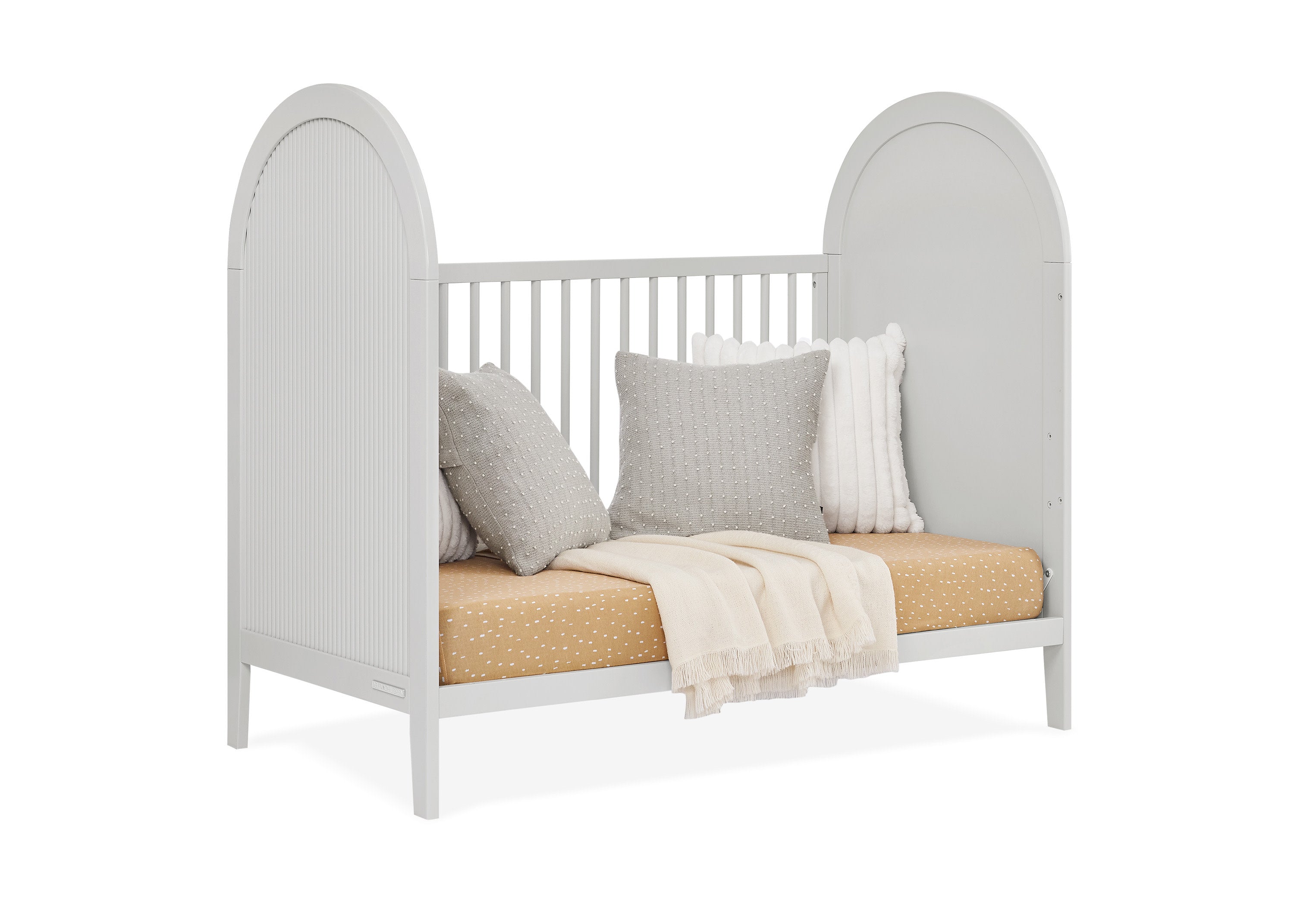Eloise 4-in-1 Convertible Baby Crib - Toddler Bed, Daybed & Full-Size Bed Conversion - Safe Nursery Furniture for Newborns to Teens - Perfect for Bedrooms, Daycare & Guest Rooms