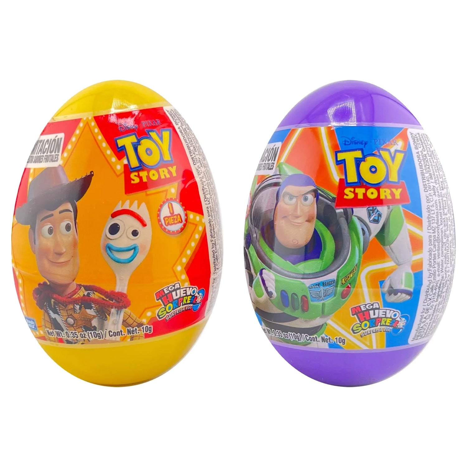 Bondy Mega Egg Toy Story - 6-Pack Set | Perfect for Easter Gifts, Kids Party Favors & Collectible Surprise Toys